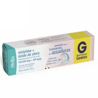 NISTATINA + ÓXIDO DE ZINCO 60G MEDLEY