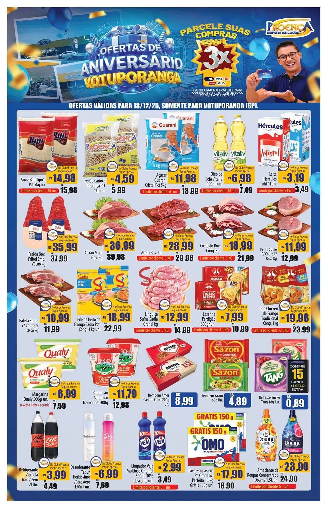Encarte de Catálogo Proença Supermercados 18 de dezembro até 25 de dezembro 2025 - Pagina 1