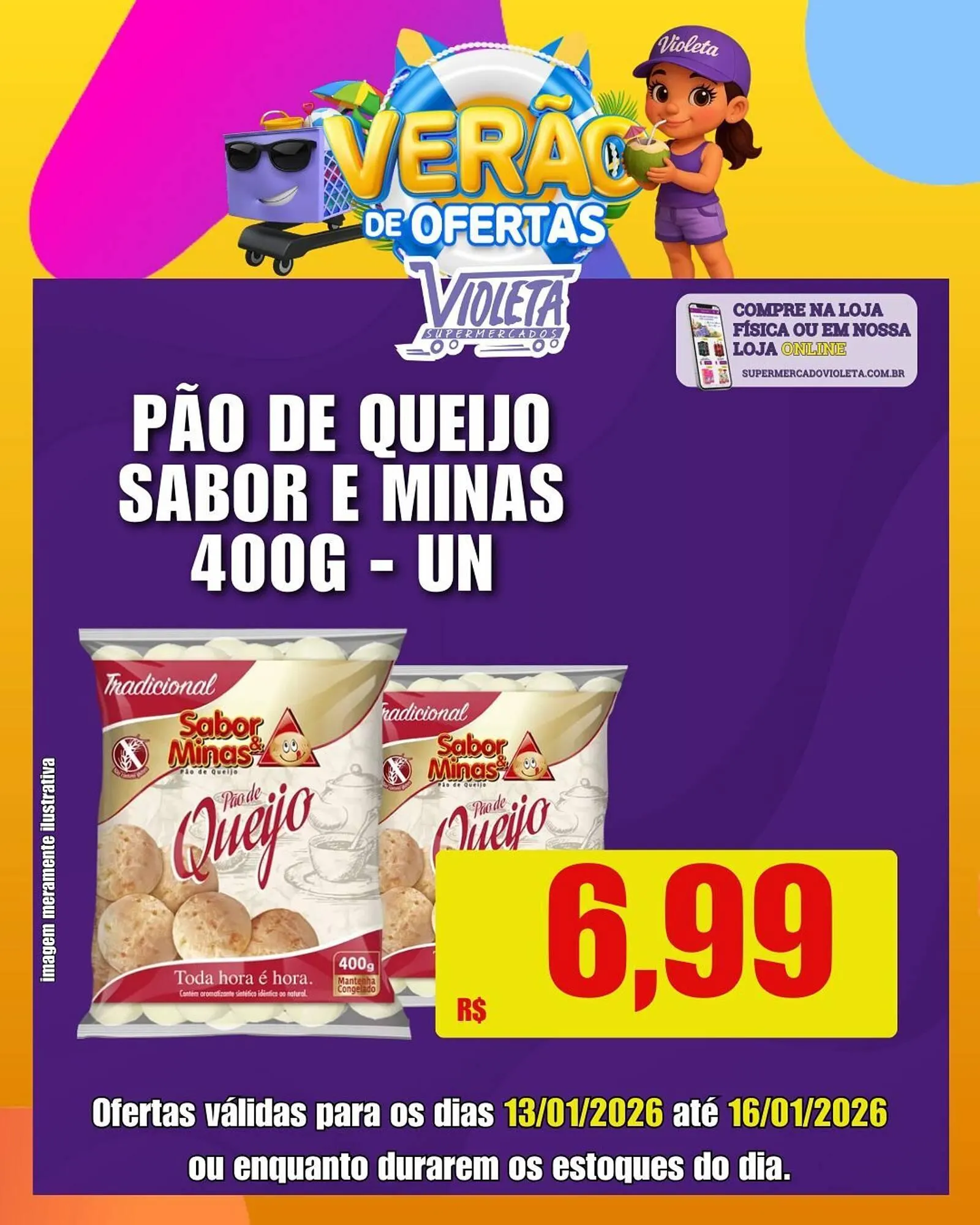 Encarte de Catálogo Violeta Supermercados 13 de janeiro até 16 de janeiro 2026 - Pagina 3