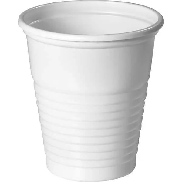 Copo plástico descartável 80ml PS branco CF-080 Copobras PT 100 UN