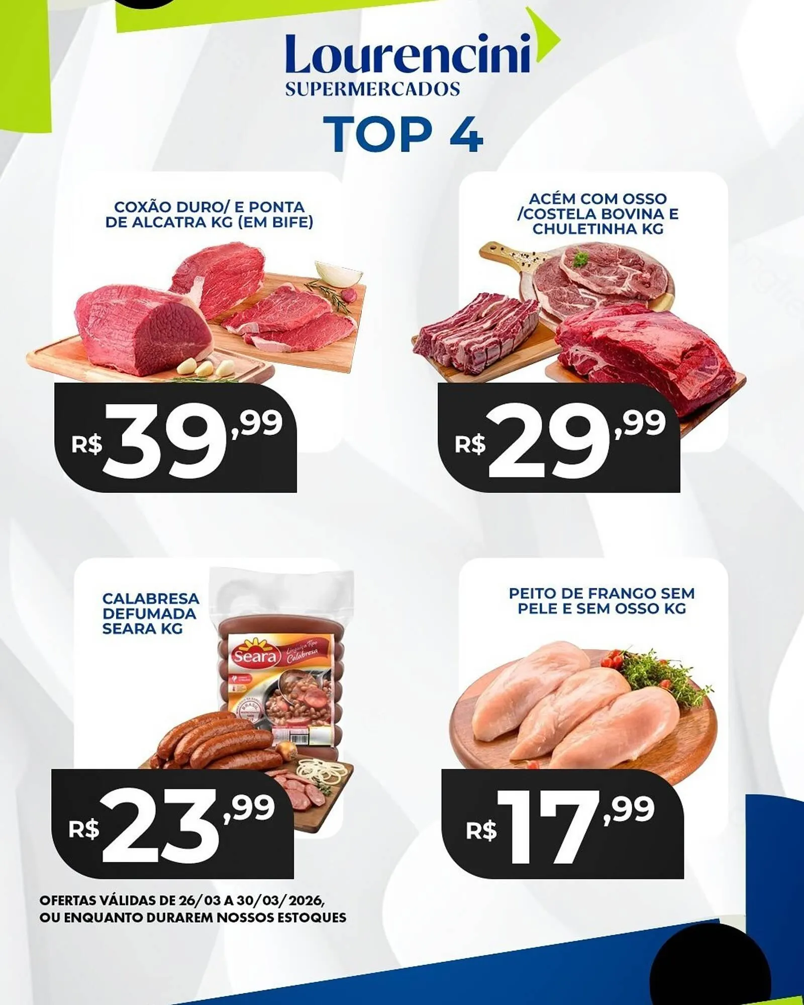 Encarte de Catálogo Lourencini Supermercados 27 de março até 30 de março 2026 - Pagina 4