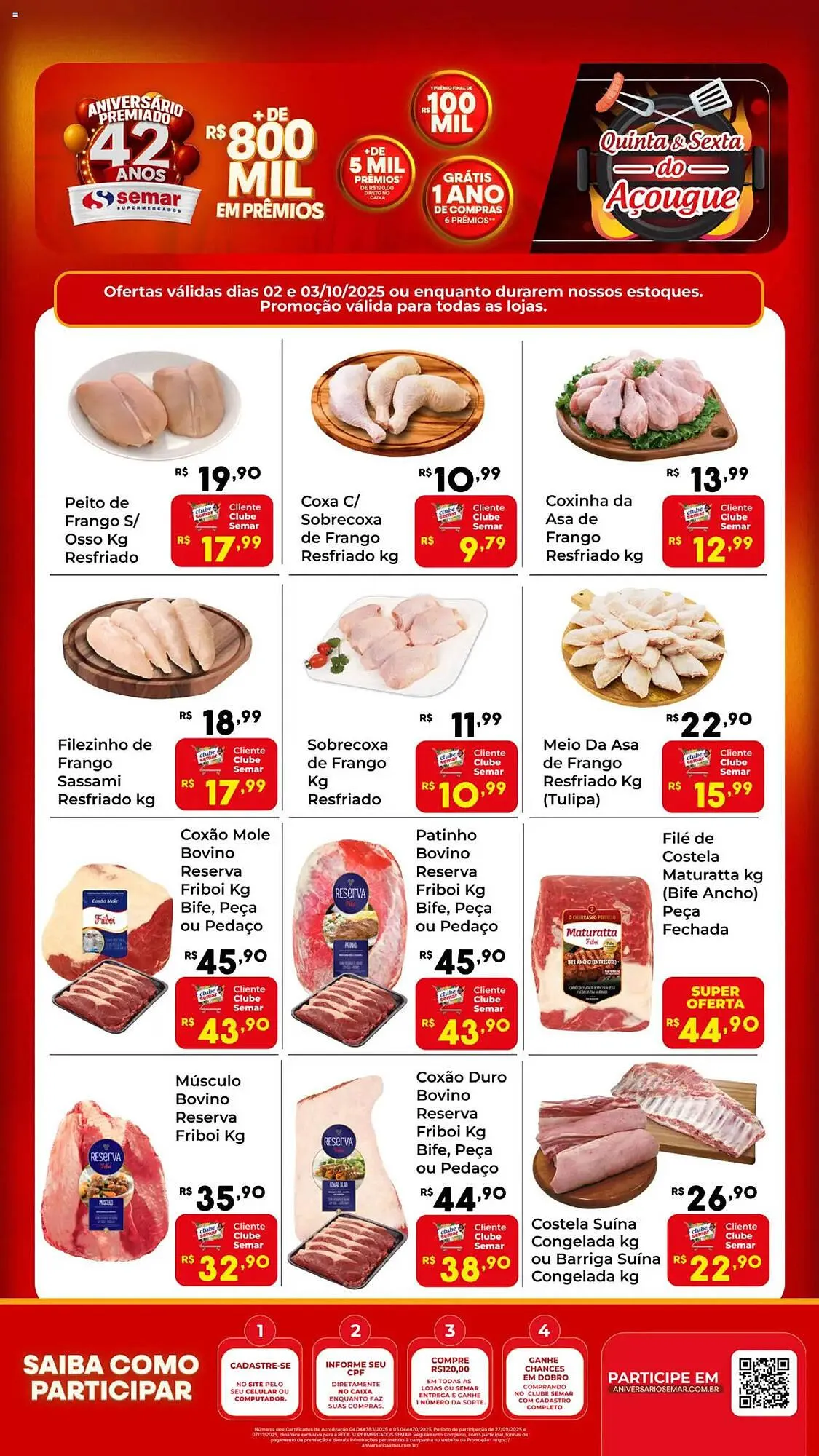 Encarte de Folheto Semar Supermercado 2 de outubro até 3 de outubro 2025 - Pagina 1