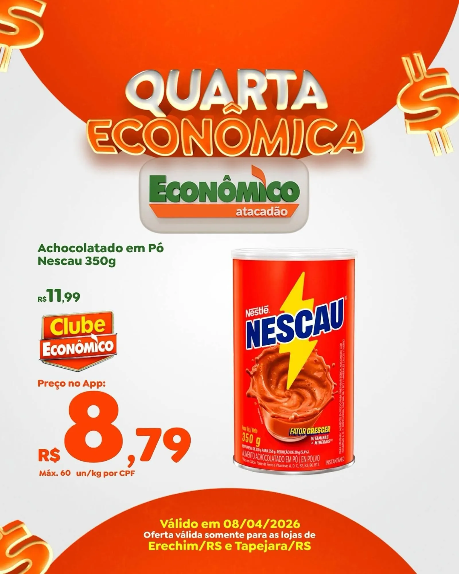 Encarte de Catálogo Econômico Atacadão 8 de abril até 8 de abril 2026 - Pagina 1