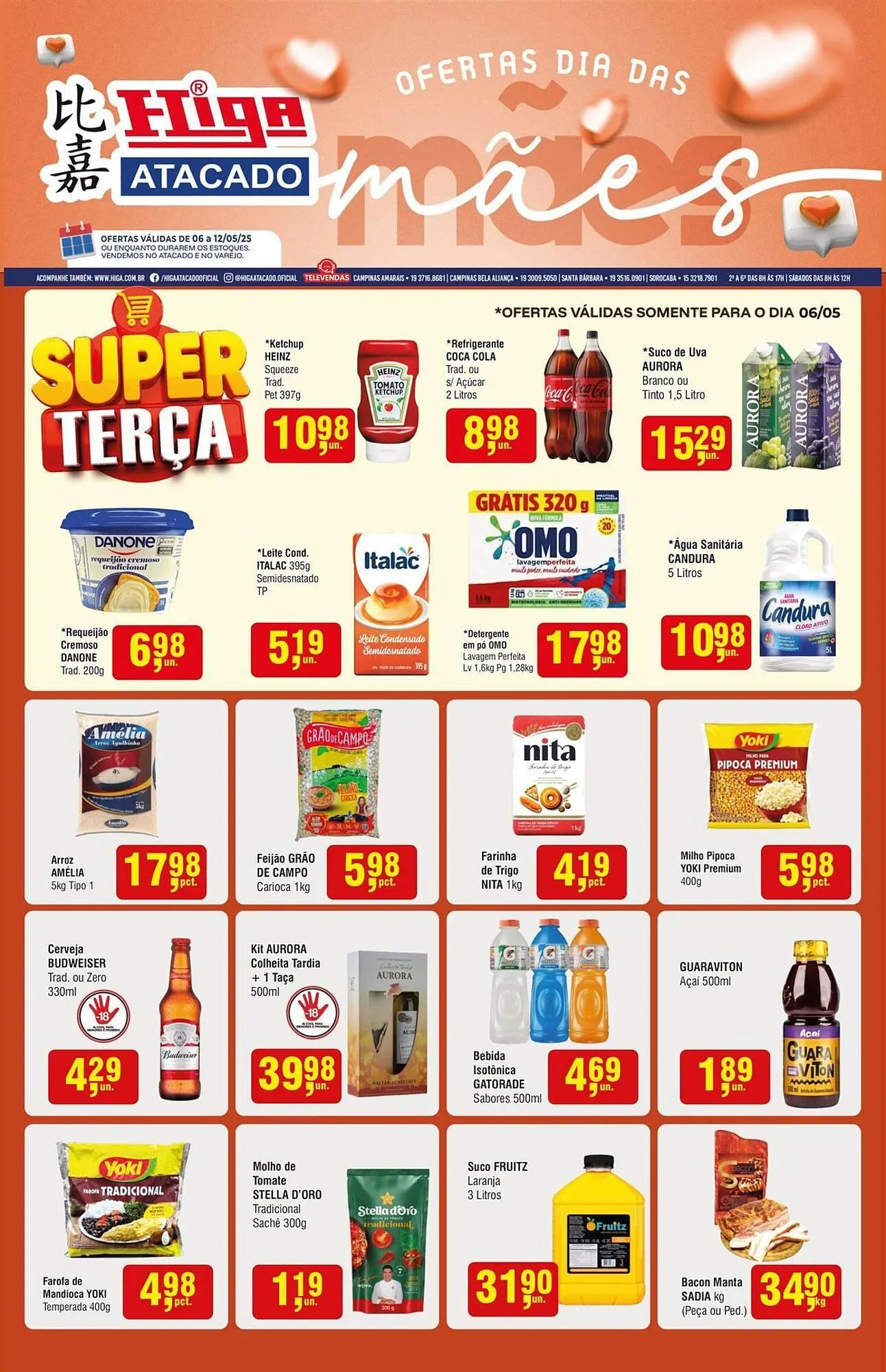 Encarte de Catálogo Higa Atacado 6 de maio até 12 de maio 2025 - Pagina 1