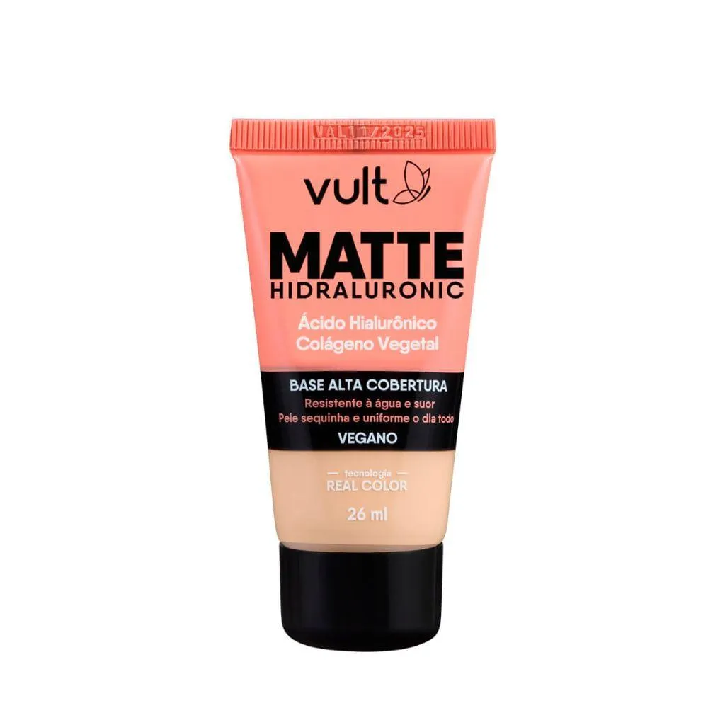 Base Líquida Vult Matte Hidraluronic V200 26ml