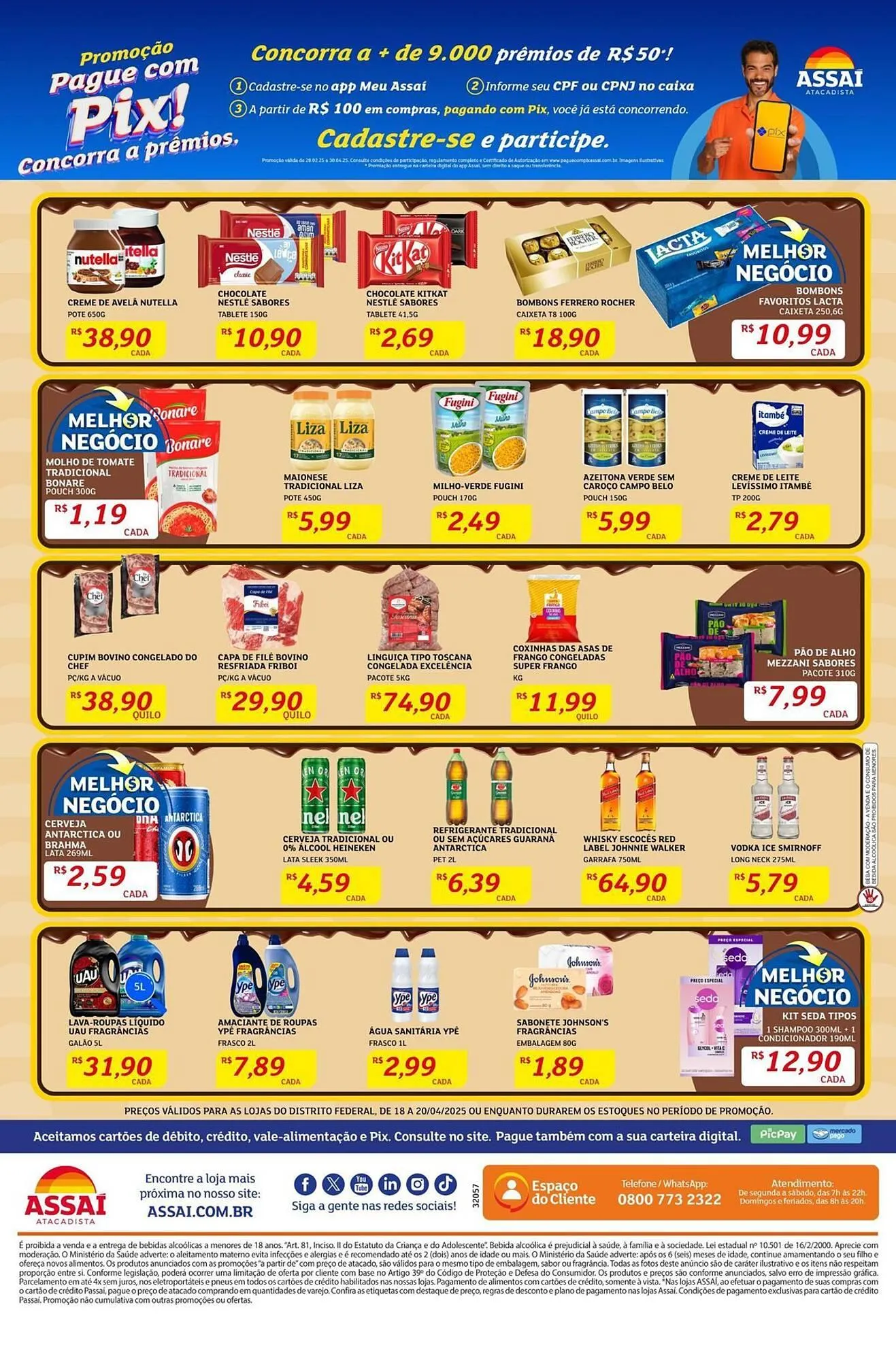 Encarte de Catálogo Assaí Atacadista 18 de abril até 20 de abril 2025 - Pagina 2