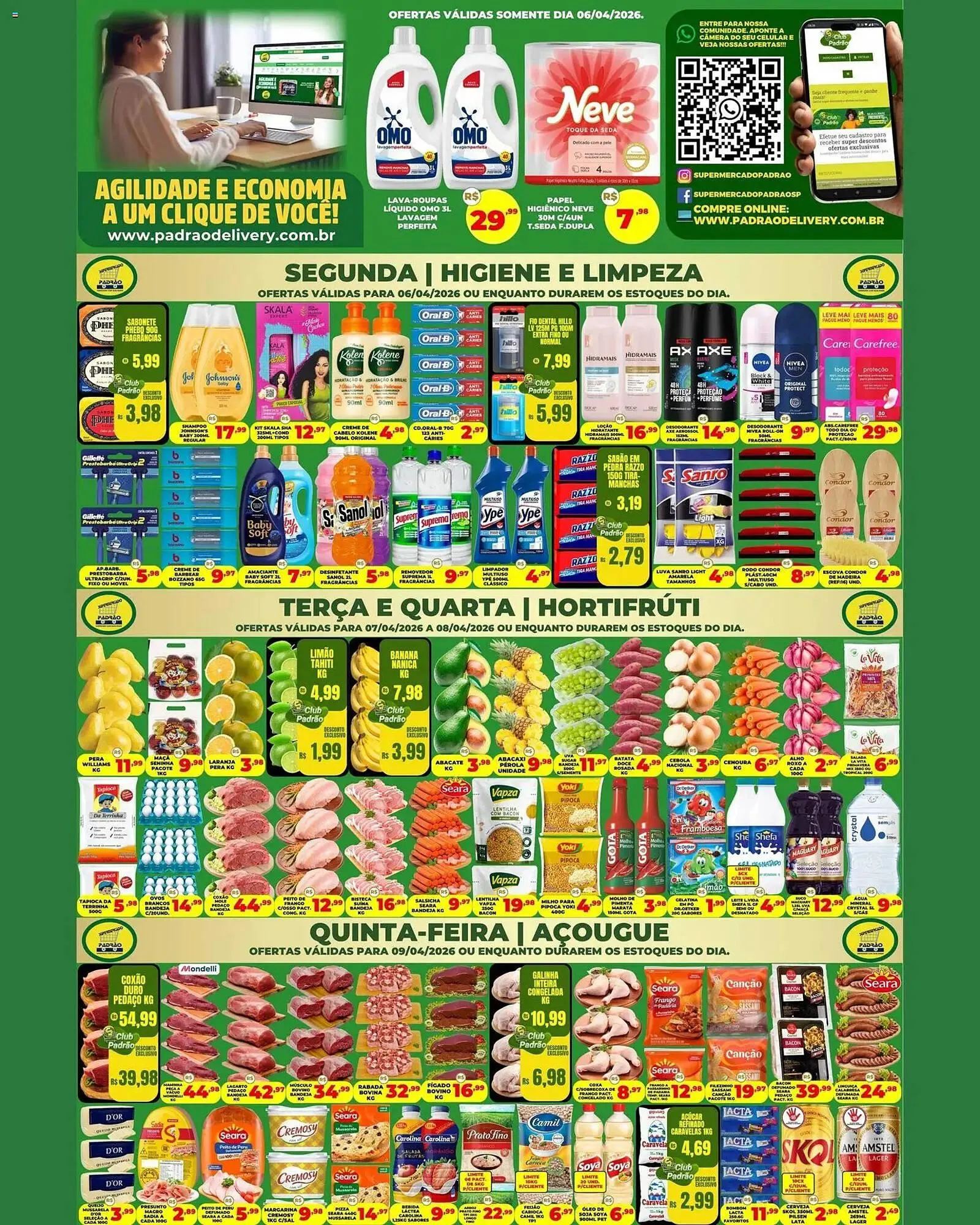Encarte de Folheto Supermercado Padrão 6 de abril até 10 de abril 2026 - Pagina 1