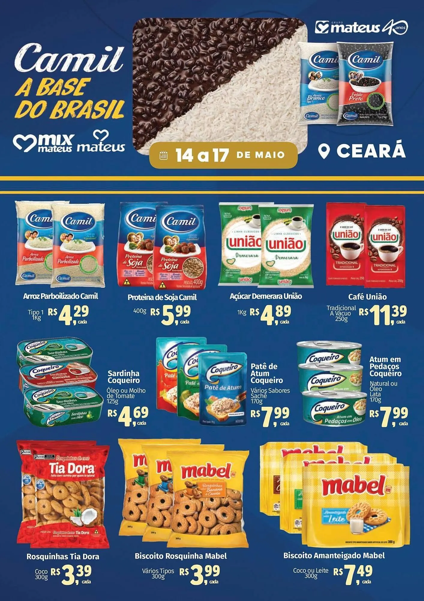 Encarte de Catálogo Supermercados Mateus 14 de maio até 17 de maio 2026 - Pagina 1