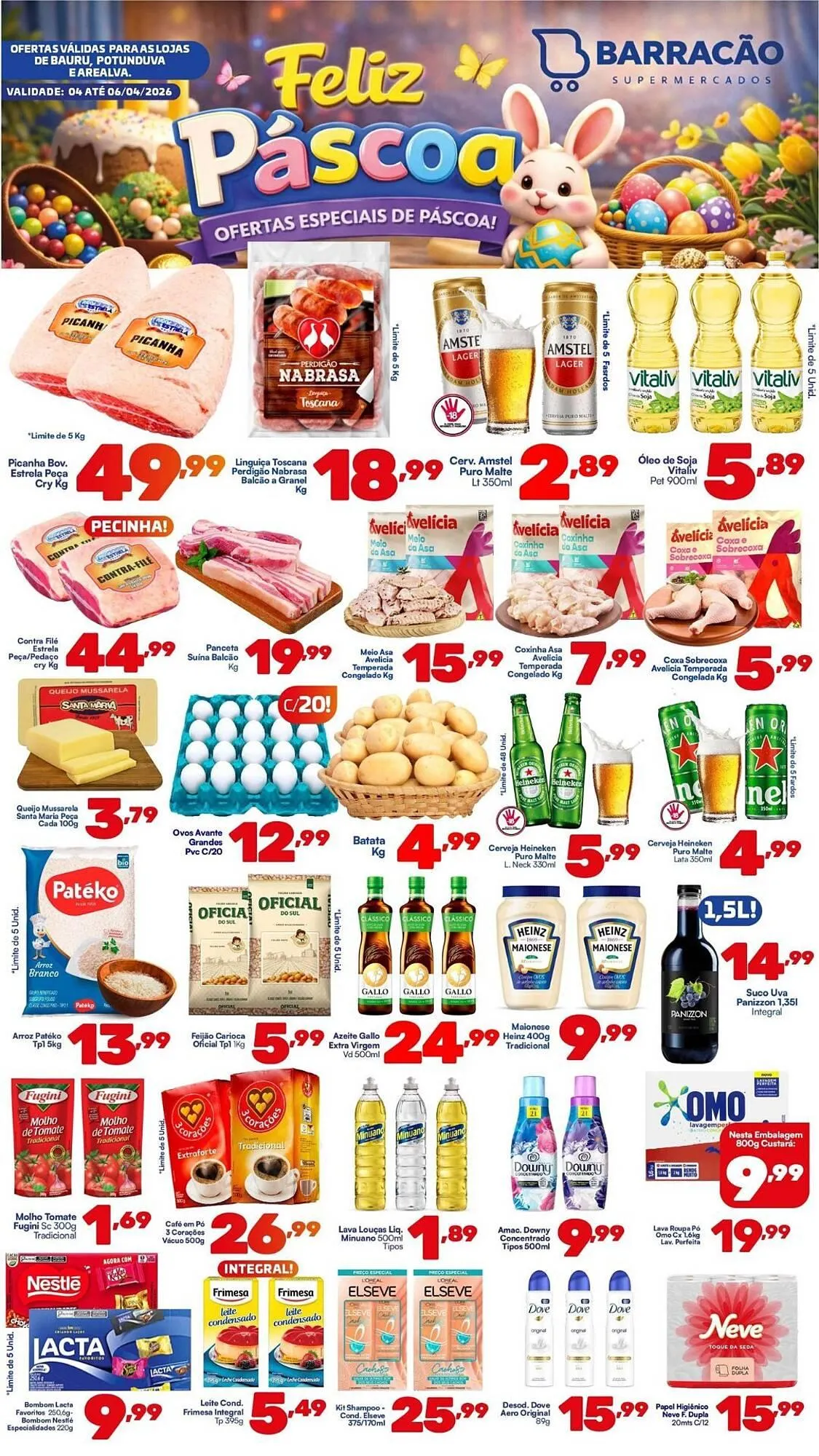 Encarte de Catálogo Barracão Supermercado 4 de abril até 6 de abril 2026 - Pagina 1