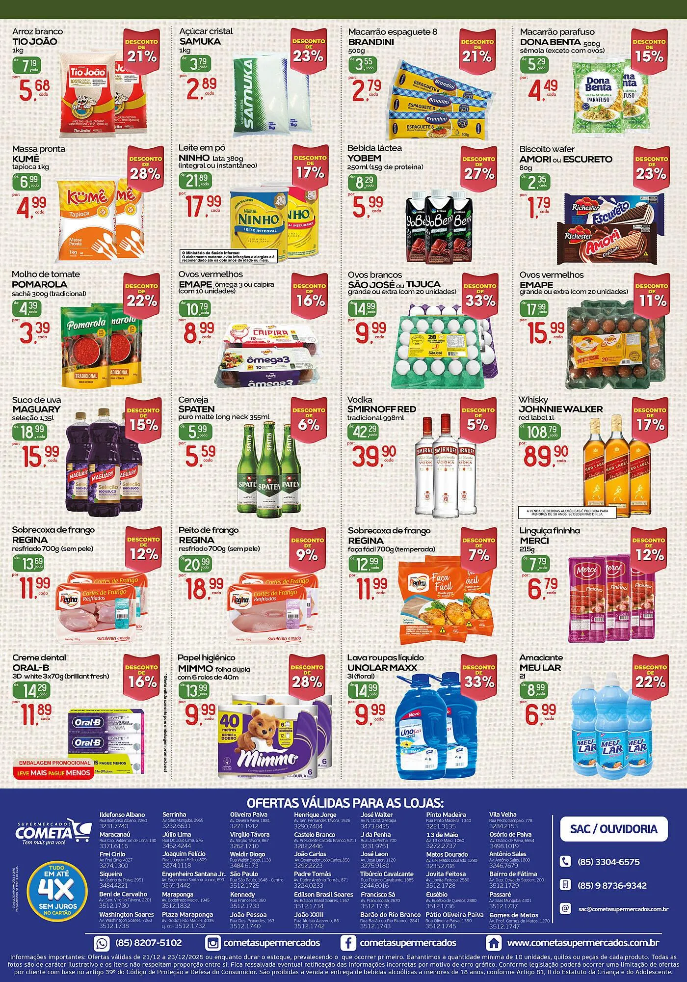 Encarte de Encarte Cometa Supermercados 21 de dezembro até 23 de dezembro 2025 - Pagina 2