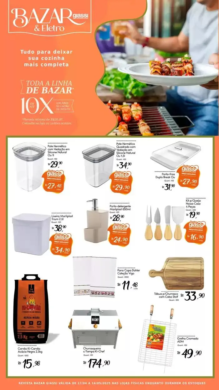 Encarte de Bazar Giassi 17 de abril até 14 de maio 2025 - Pagina 9