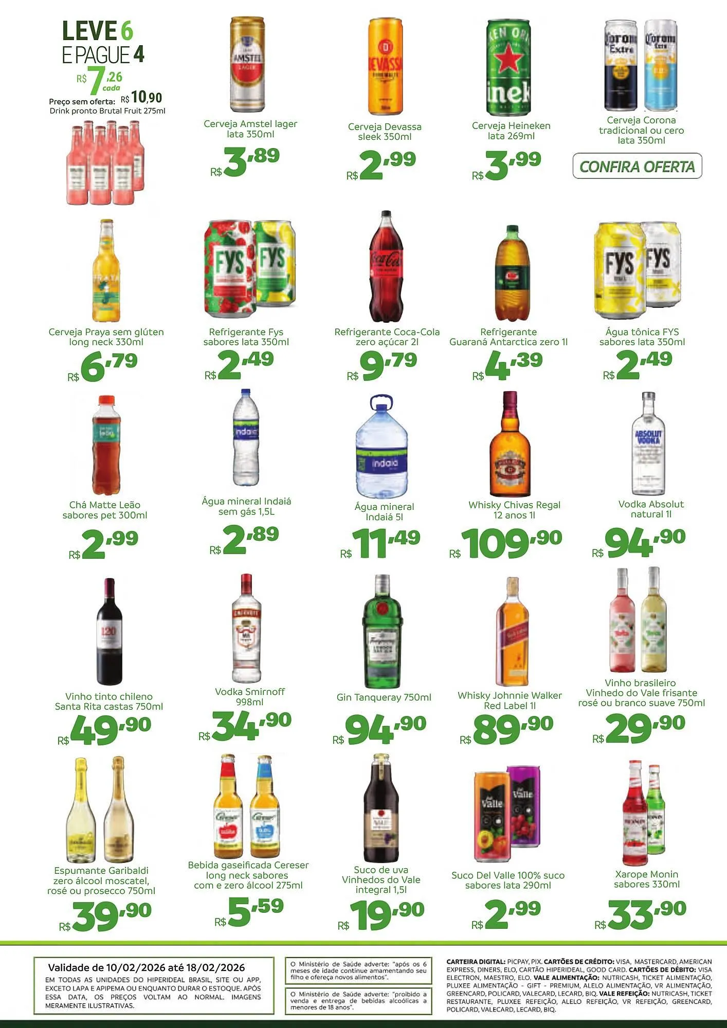 Encarte de Catálogo Hiperideal Supermercados 10 de fevereiro até 18 de fevereiro 2026 - Pagina 2