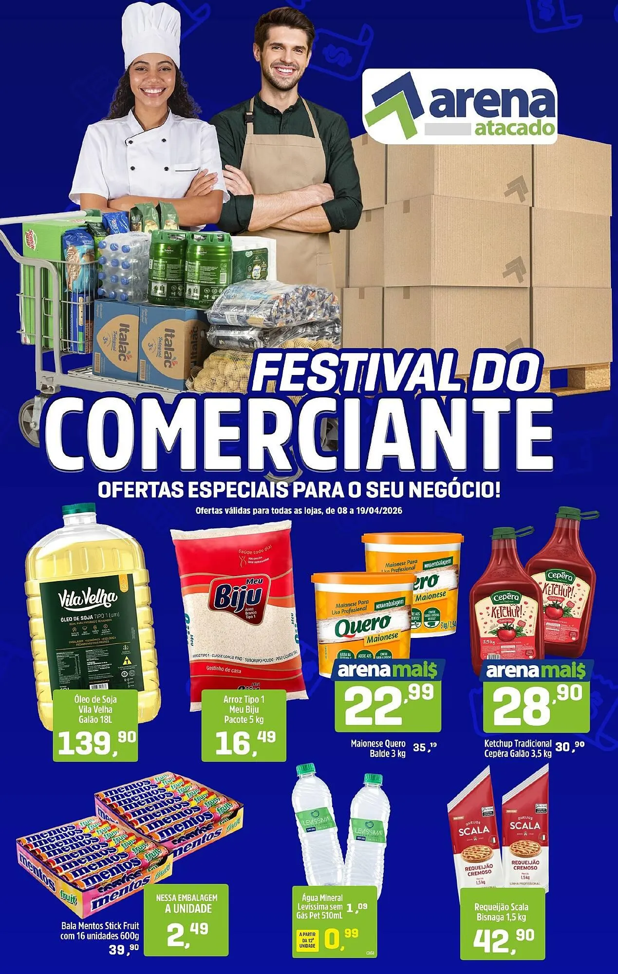 Encarte de Folheto Arena Atacado 10 de abril até 19 de abril 2026 - Pagina 1