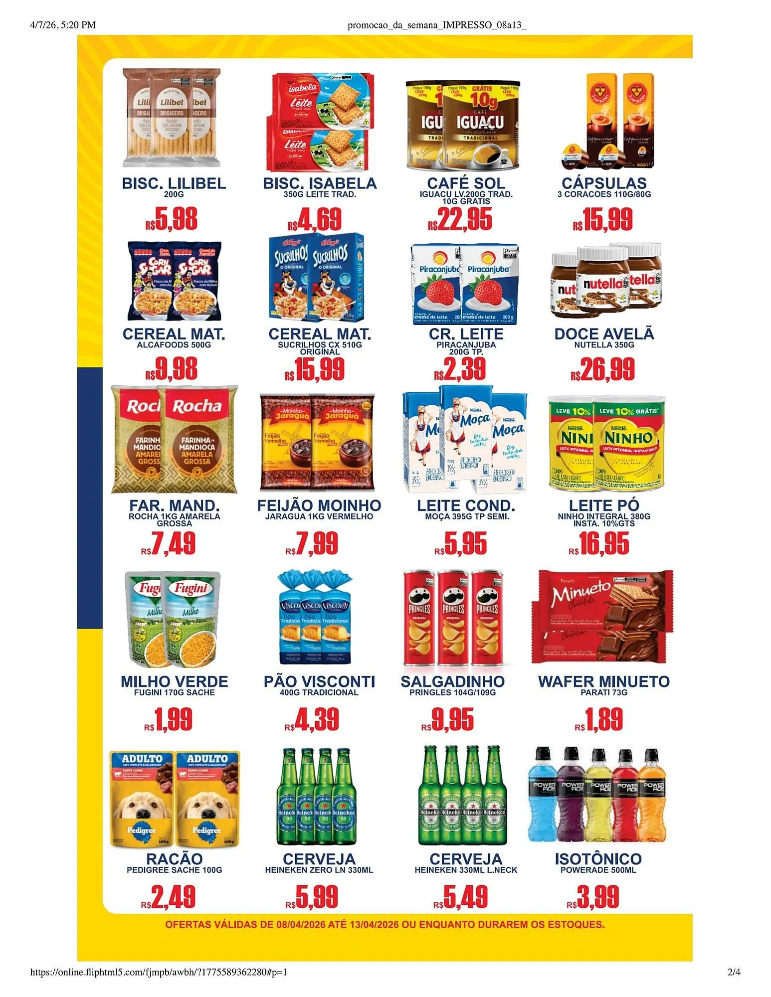 Encarte de Catálogo Supermercado Vitorino 8 de abril até 13 de abril 2026 - Pagina 2