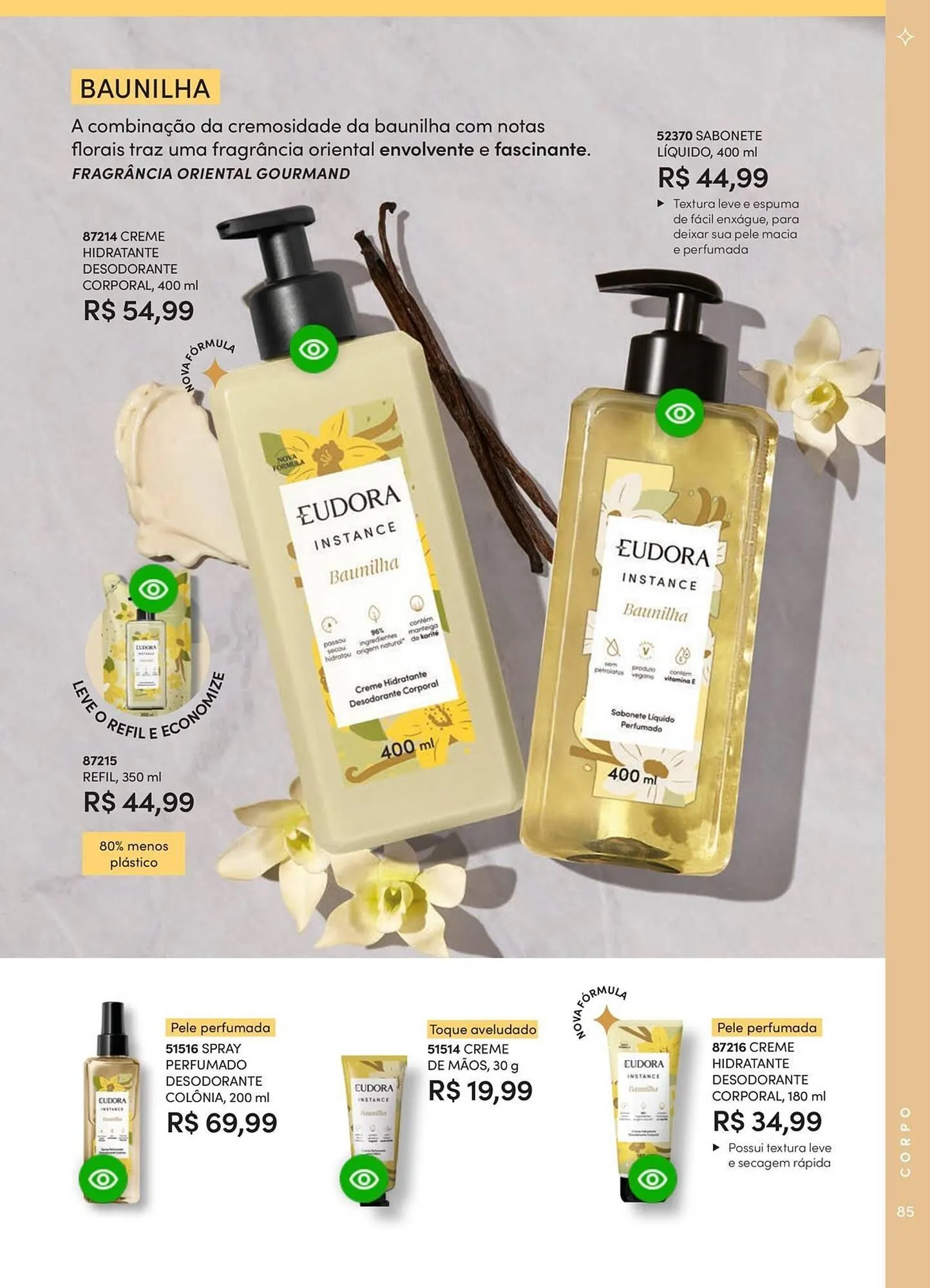 Encarte de Catálogo Eudora 23 de abril até 30 de junho 2025 - Pagina 91