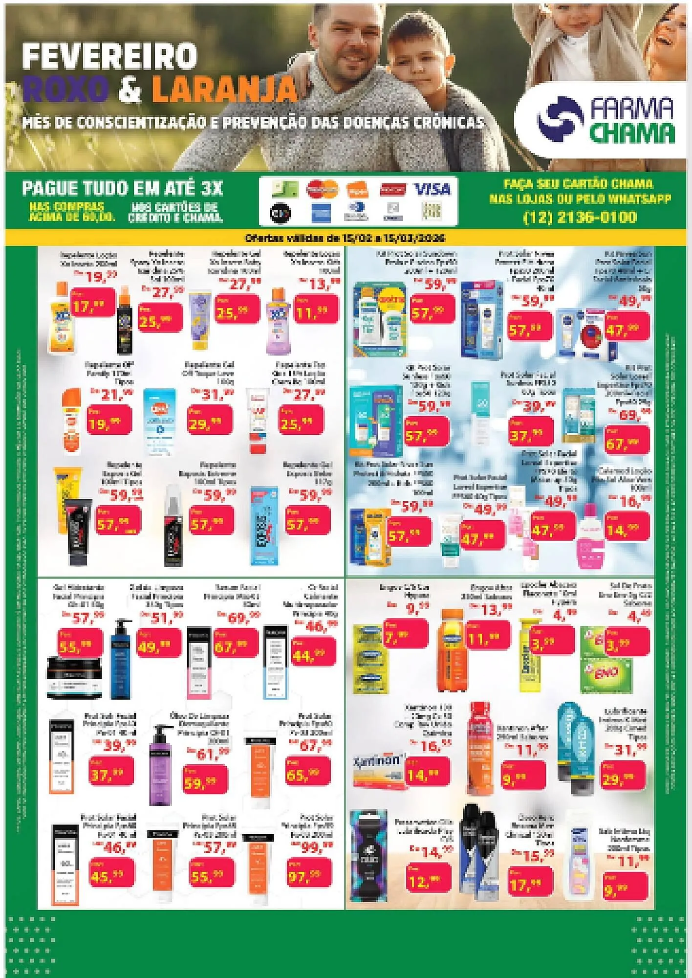 Encarte de Catálogo Chama Supermercados 18 de fevereiro até 15 de março 2026 - Pagina 1