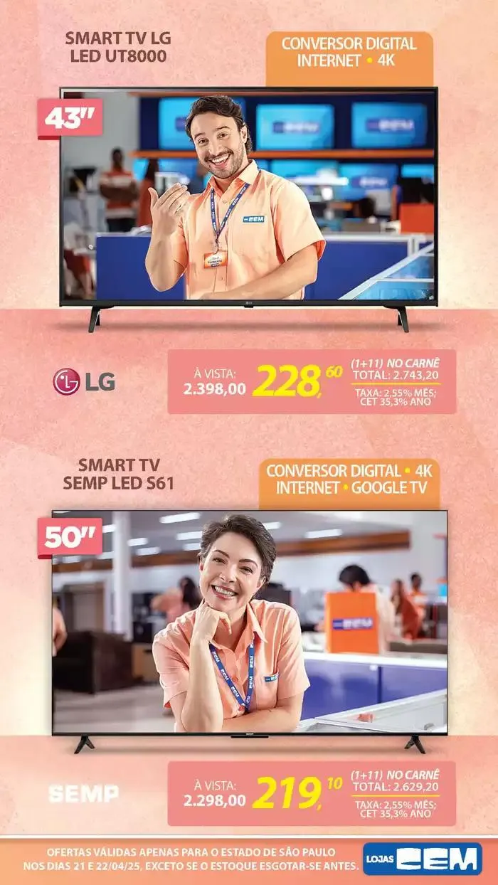 Encarte de Encarte Lojas Cem 18 de abril até 30 de abril 2025 - Pagina 17