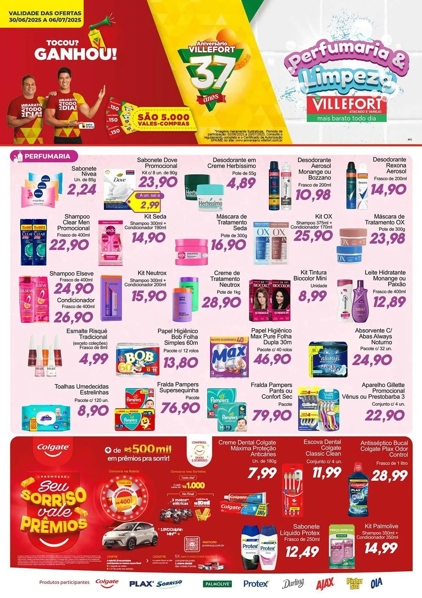 Encarte de Catálogo Villefort Atacadista 30 de junho até 6 de julho 2025 - Pagina 1