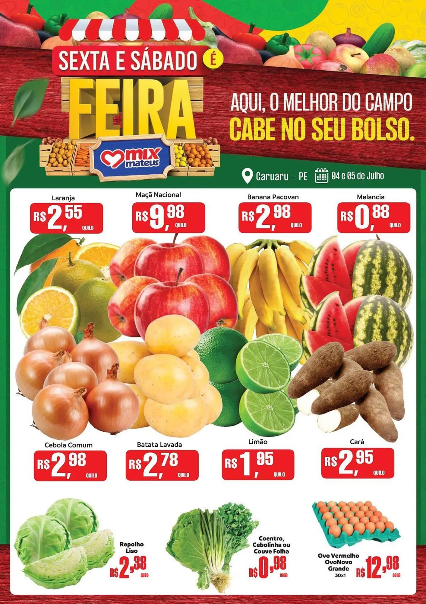 Encarte de Catálogo Supermercados Mateus 4 de julho até 5 de julho 2025 - Pagina 1