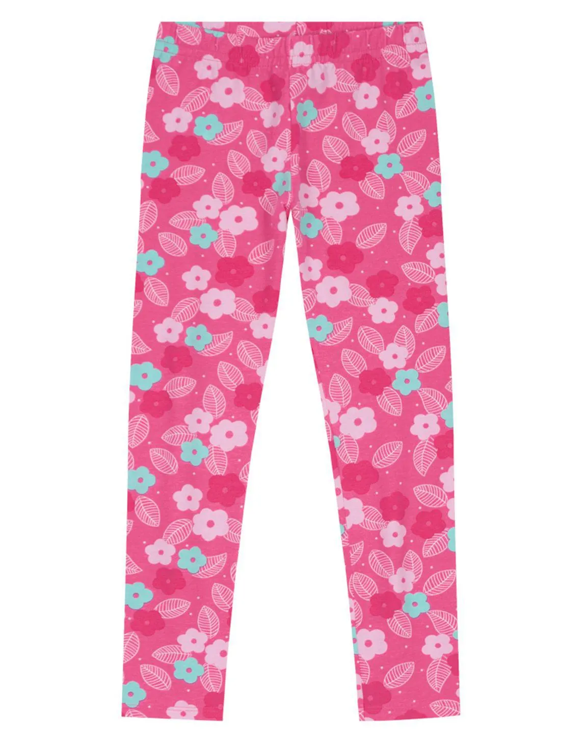 Calça Legging básica infantil menina estampada Brandili