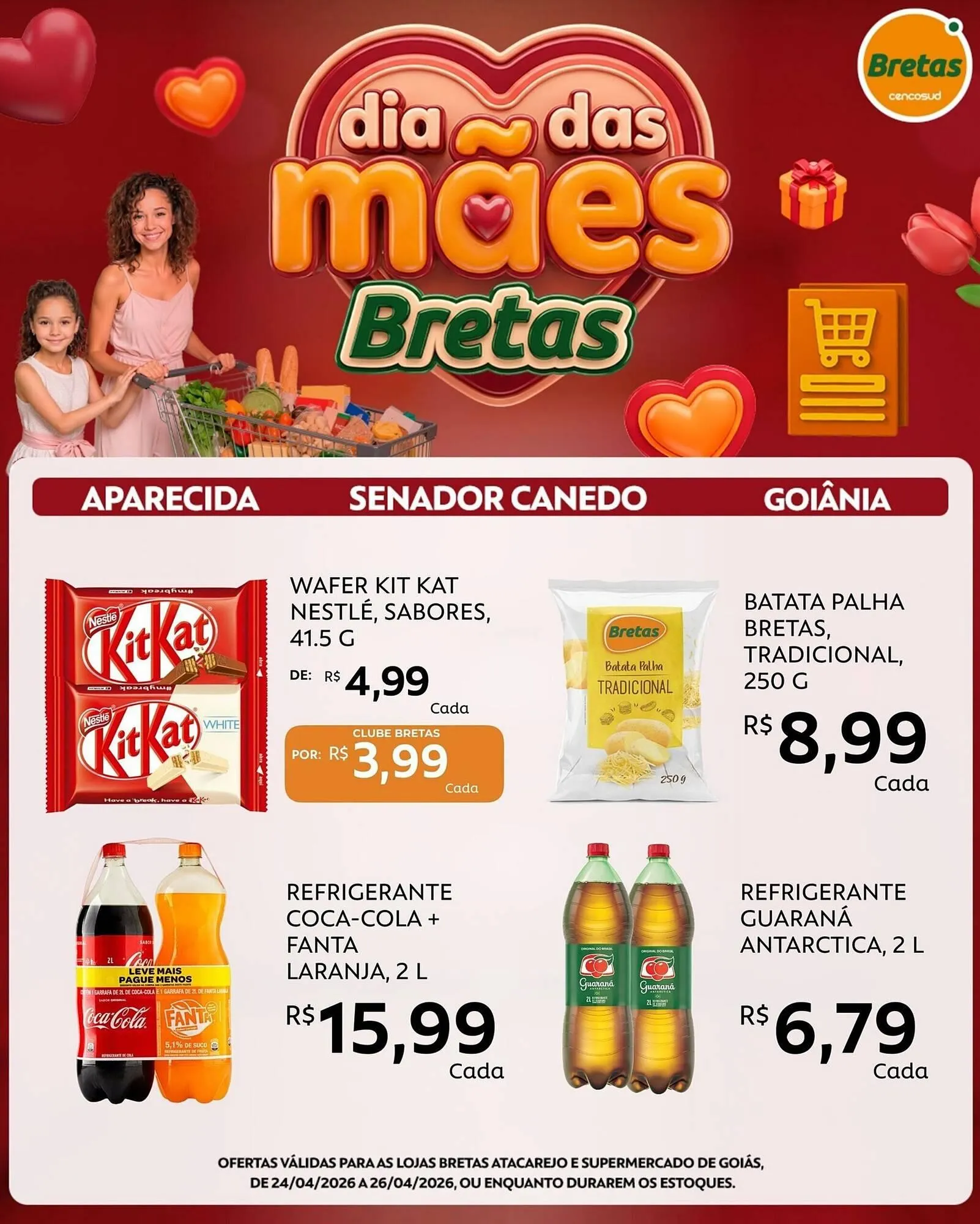 Encarte de Catálogo Supermercados Bretas 24 de abril até 26 de abril 2026 - Pagina 2