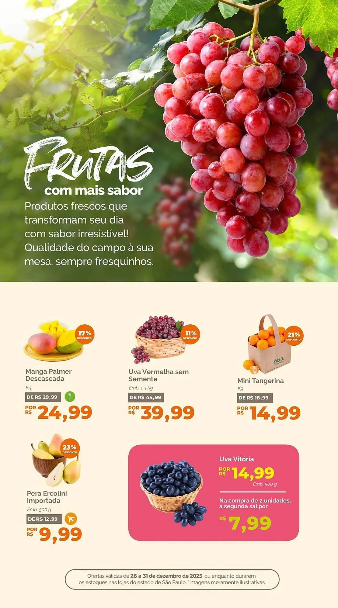Encarte de Folheto Oba Hortifruti 26 de dezembro até 31 de dezembro 2025 - Pagina 4