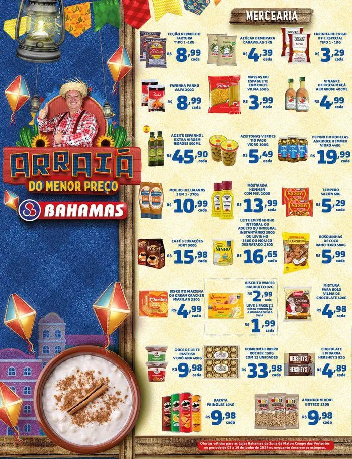 Encarte de Arraiá do Menor Preço Bahamas 3 de junho até 16 de junho 2024 - Pagina 2