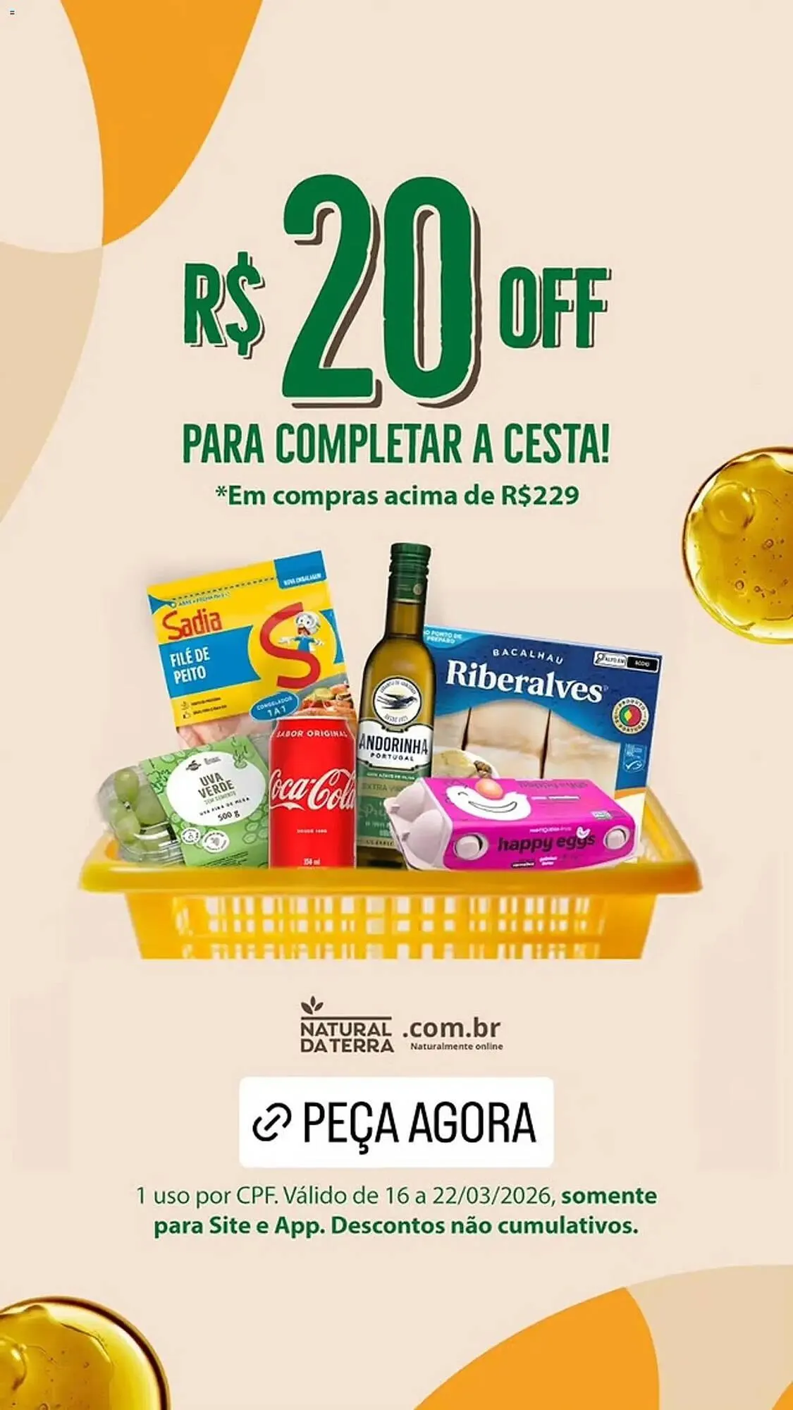 Encarte de Catálogo Natural da Terra 16 de março até 22 de março 2026 - Pagina 1