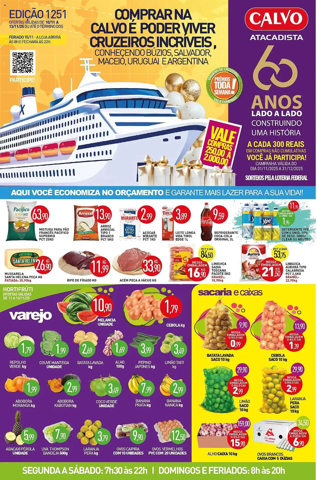 Encarte de Folheto Calvo Atacadista 11 de novembro até 14 de novembro 2025 - Pagina 1