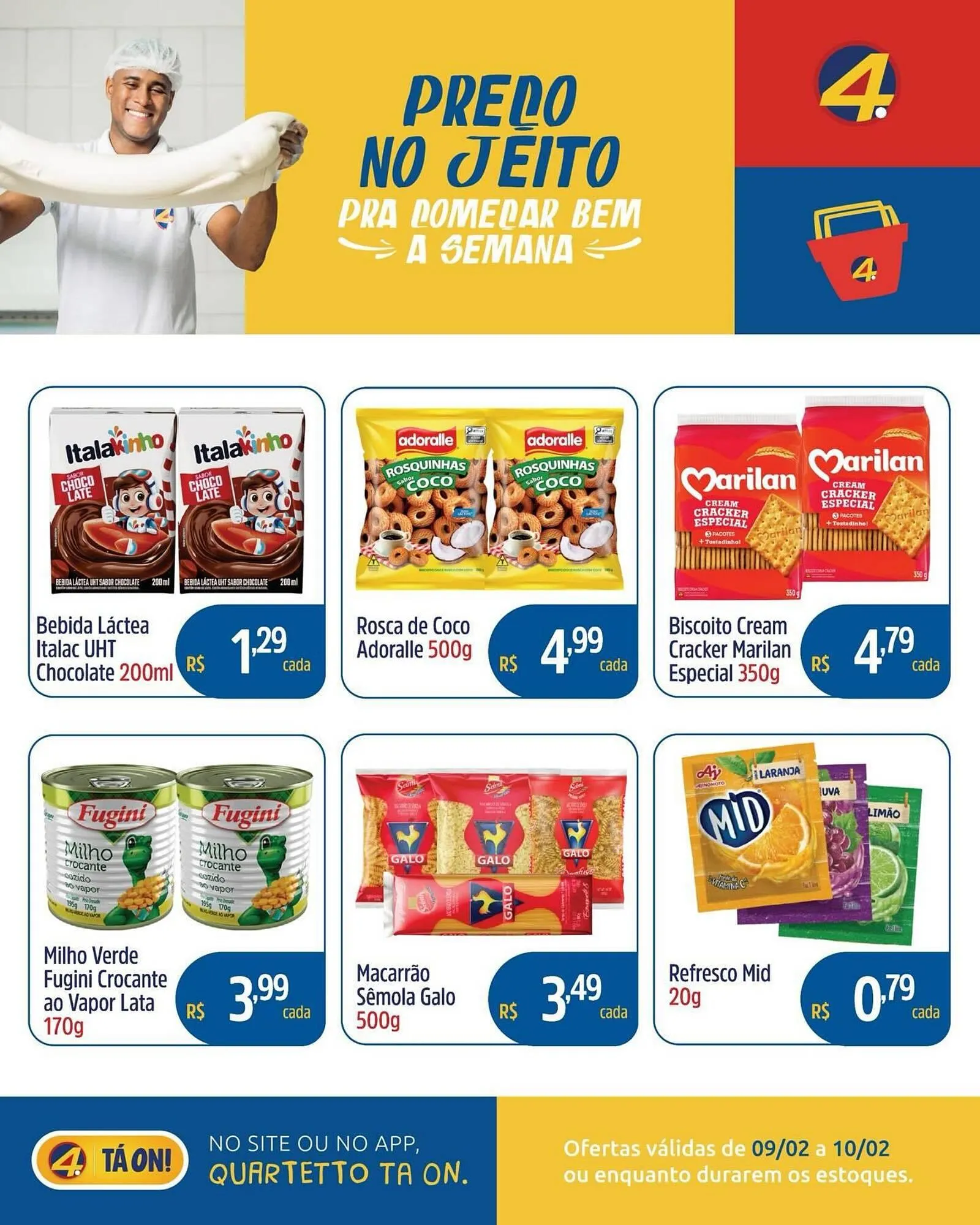 Encarte de Catálogo Quartetto Supermercados 9 de fevereiro até 10 de fevereiro 2026 - Pagina 3