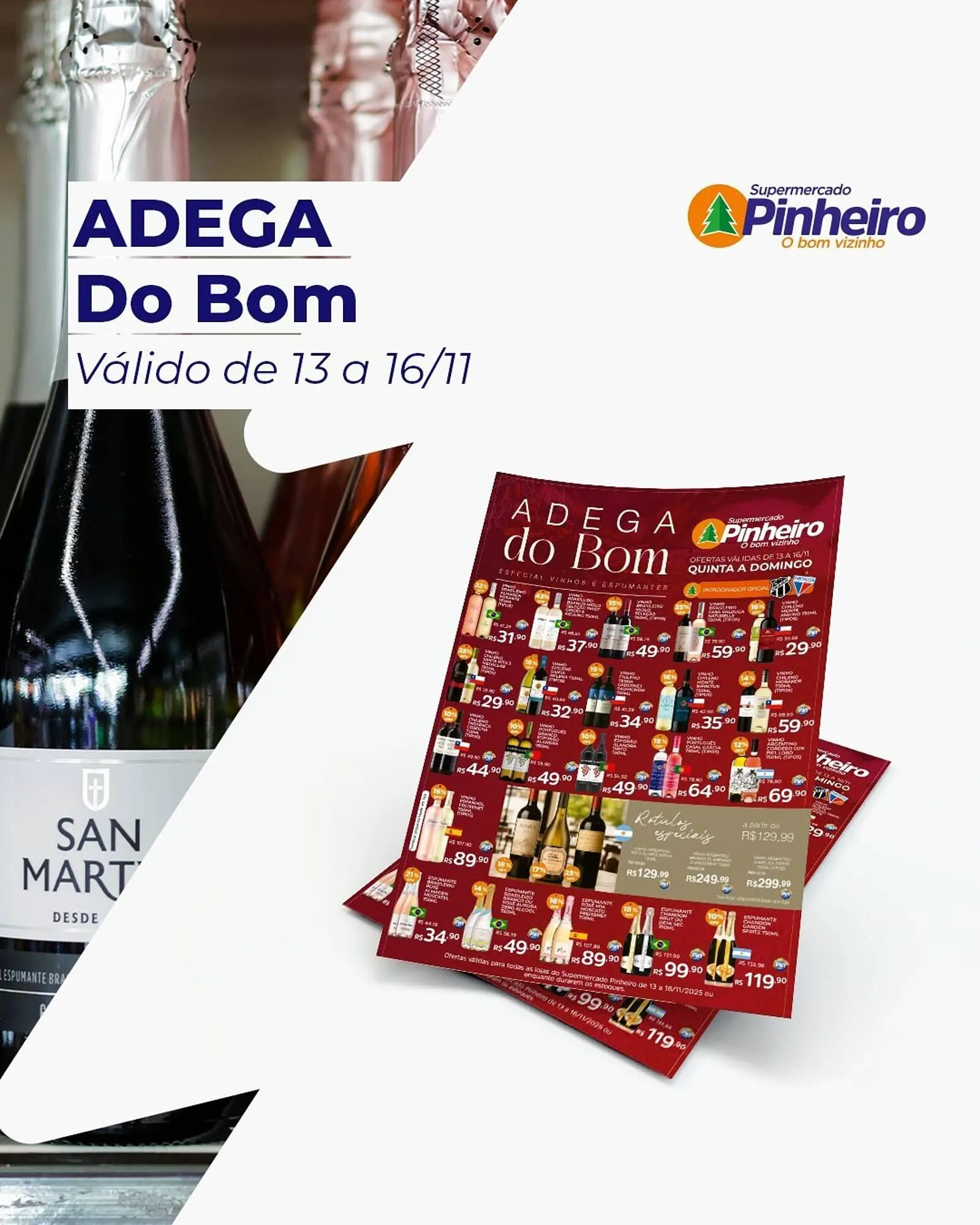 Encarte de Encarte Pinheiro Supermercado 13 de novembro até 16 de novembro 2025 - Pagina 1