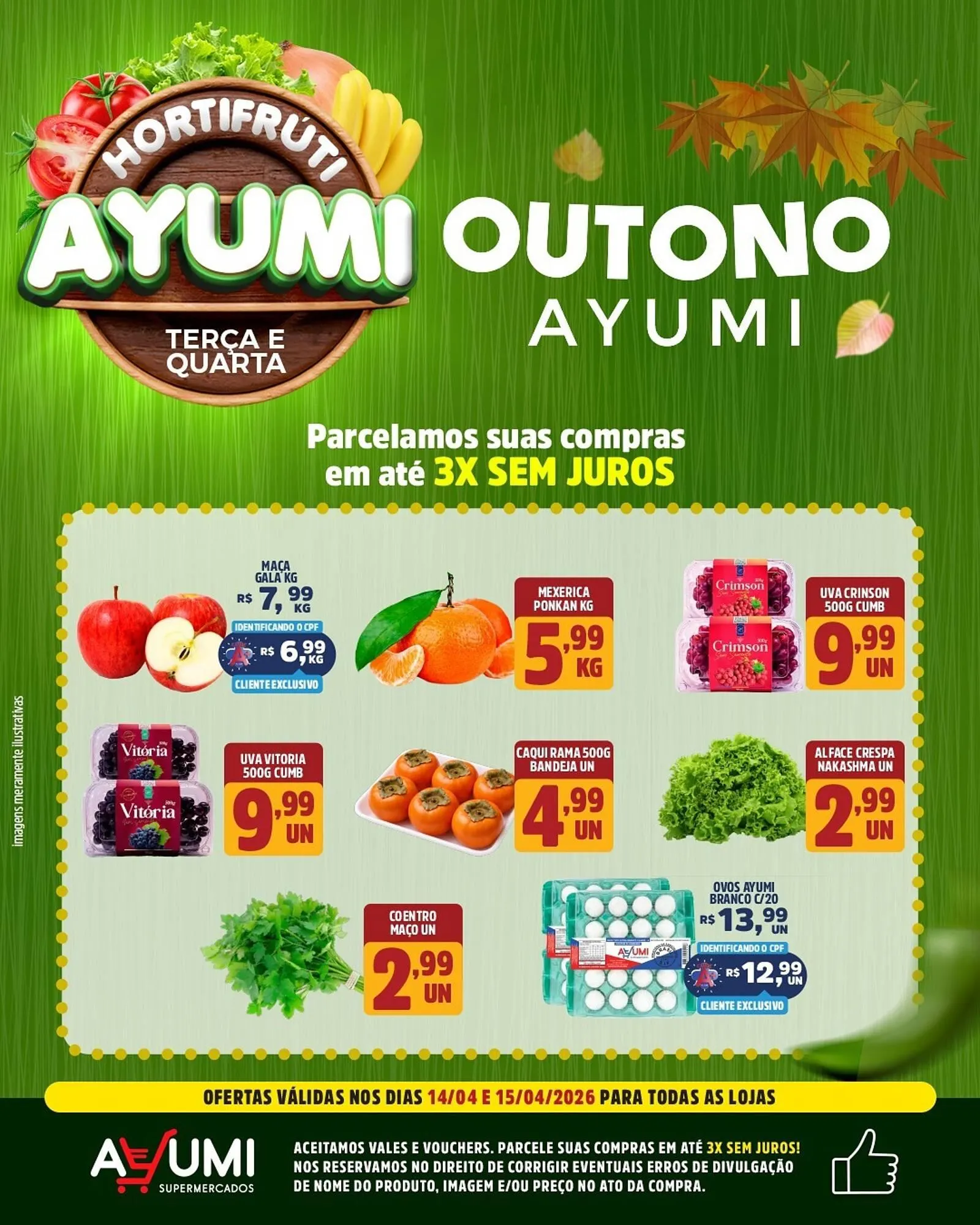 Encarte de Folheto Ayumi Supermercados 14 de abril até 15 de abril 2026 - Pagina 2