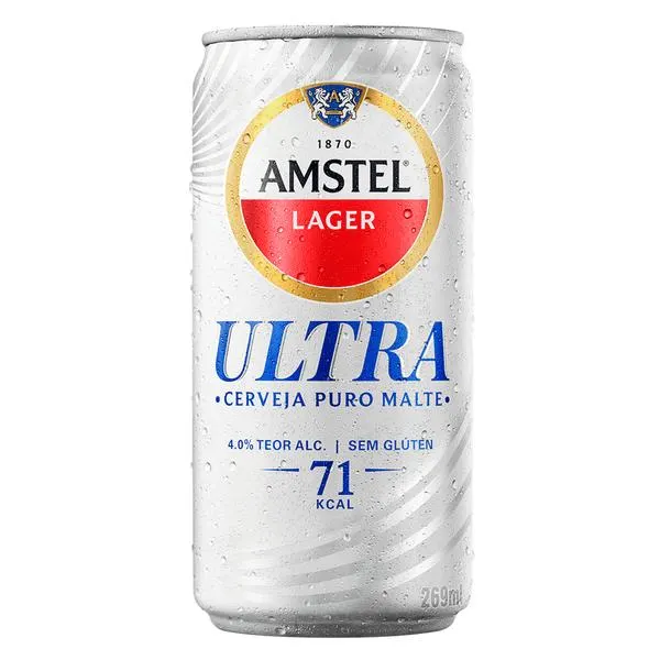 Cerveja Amstel Ultra Lager 269ml lata