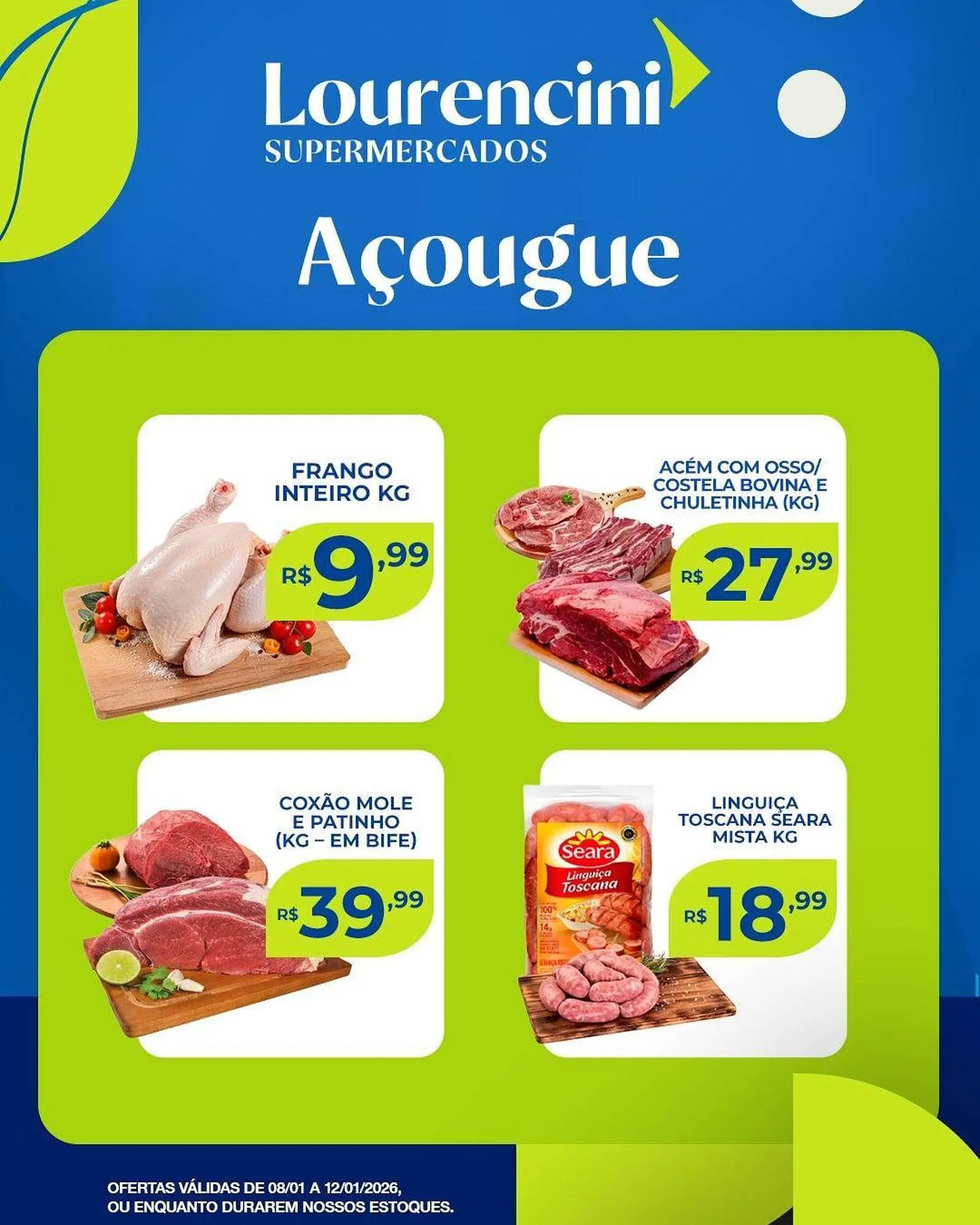 Encarte de Catálogo Lourencini Supermercados 9 de janeiro até 12 de janeiro 2026 - Pagina 3