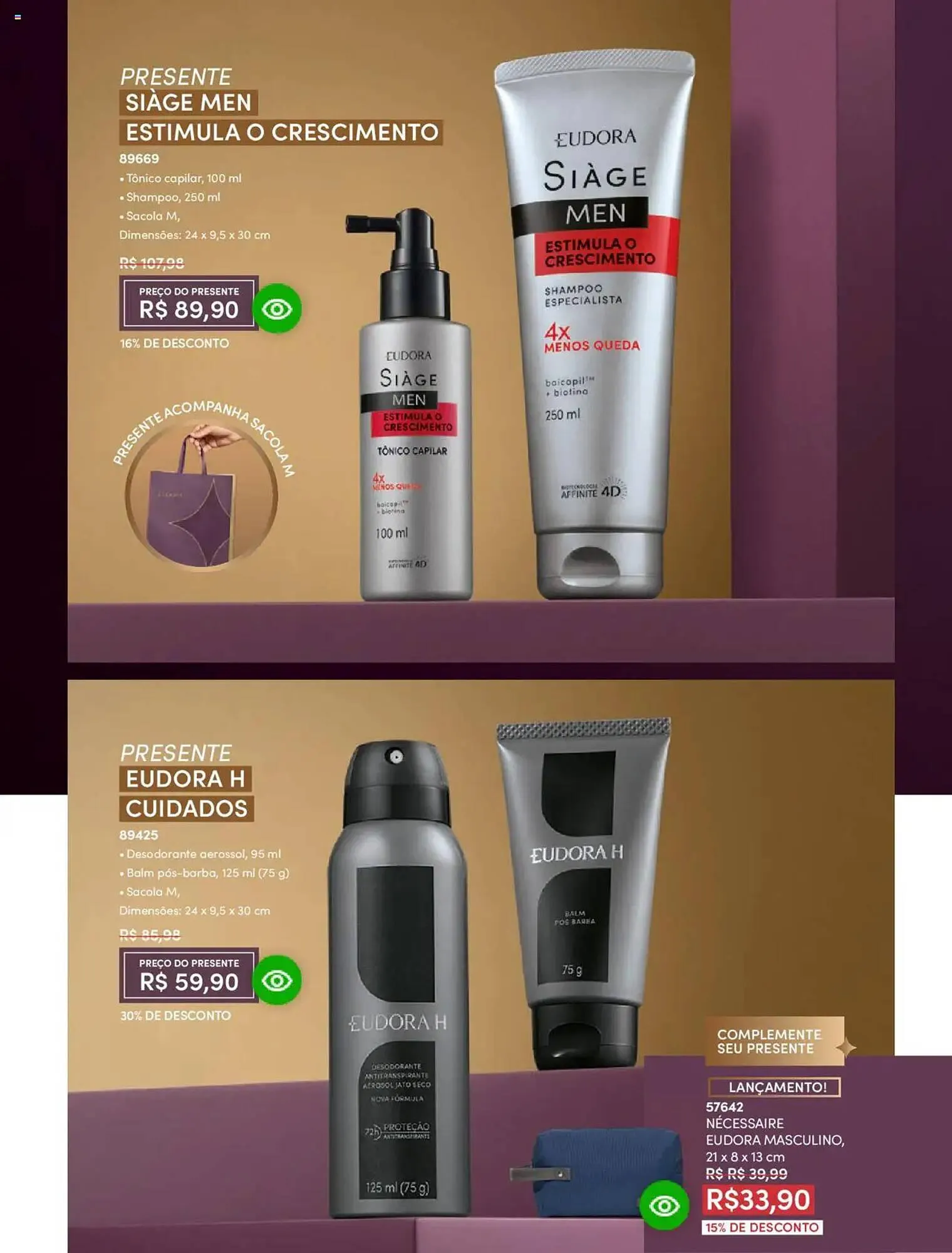 Encarte de Catálogo Eudora 25 de junho até 17 de julho 2025 - Pagina 16