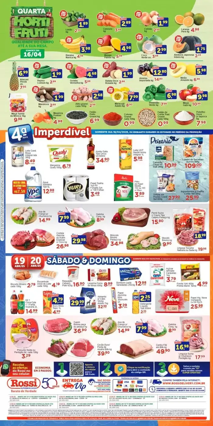 Encarte de Catálogo Rossi Supermercados 16 de abril até 22 de abril 2025 - Pagina 4
