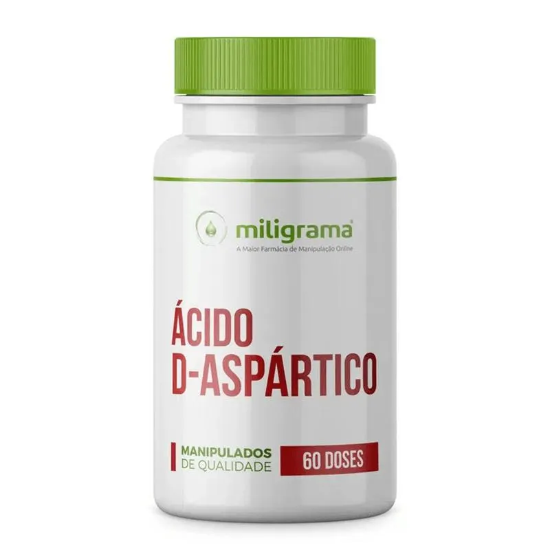 Ácido D-aspártico 500mg 60 Cápsulas