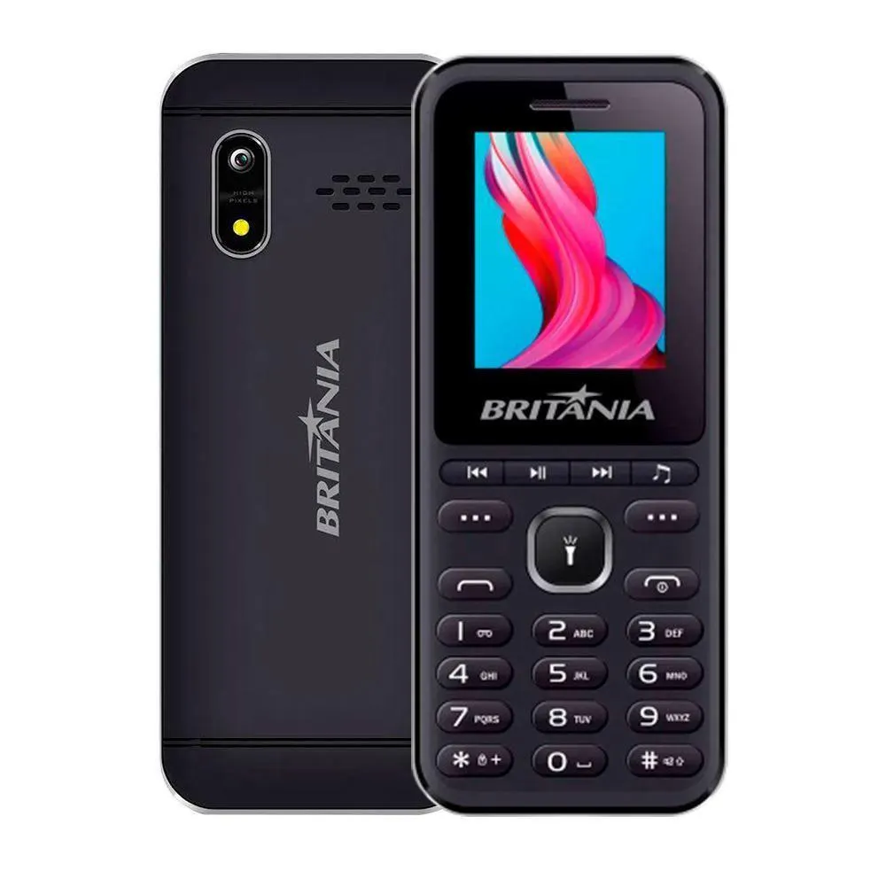 Celular Britânia 2 Chips Bluetooth Bce01 - Preto