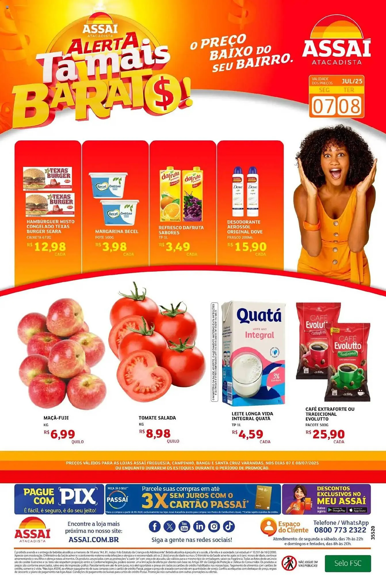 Encarte de Catálogo Assaí Atacadista 7 de julho até 8 de julho 2025 - Pagina 1