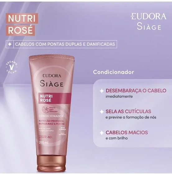 Condicionador Siàge Nutri Rosé 200ml