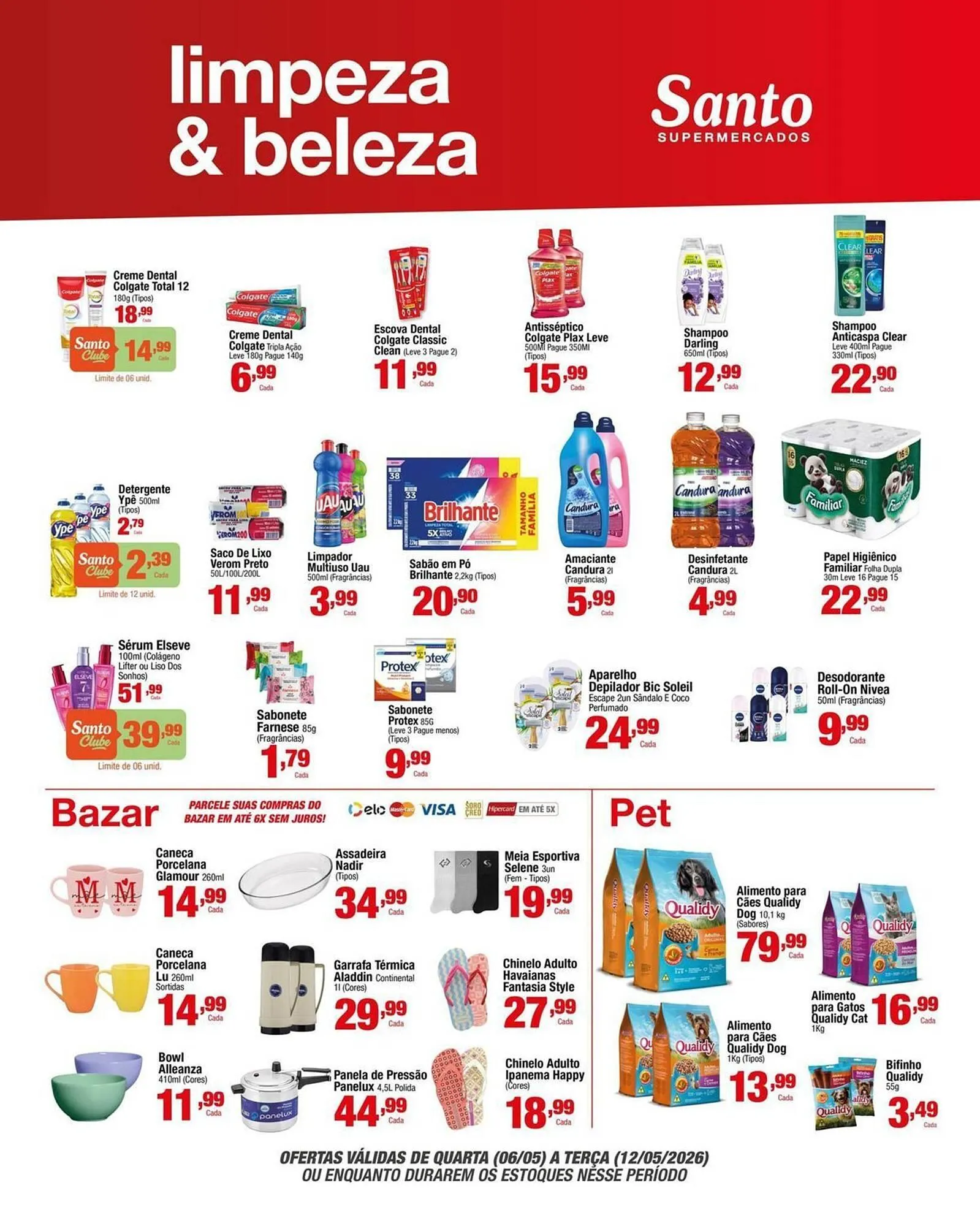Encarte de Catálogo Santo Supermercados 6 de maio até 10 de maio 2026 - Pagina 9