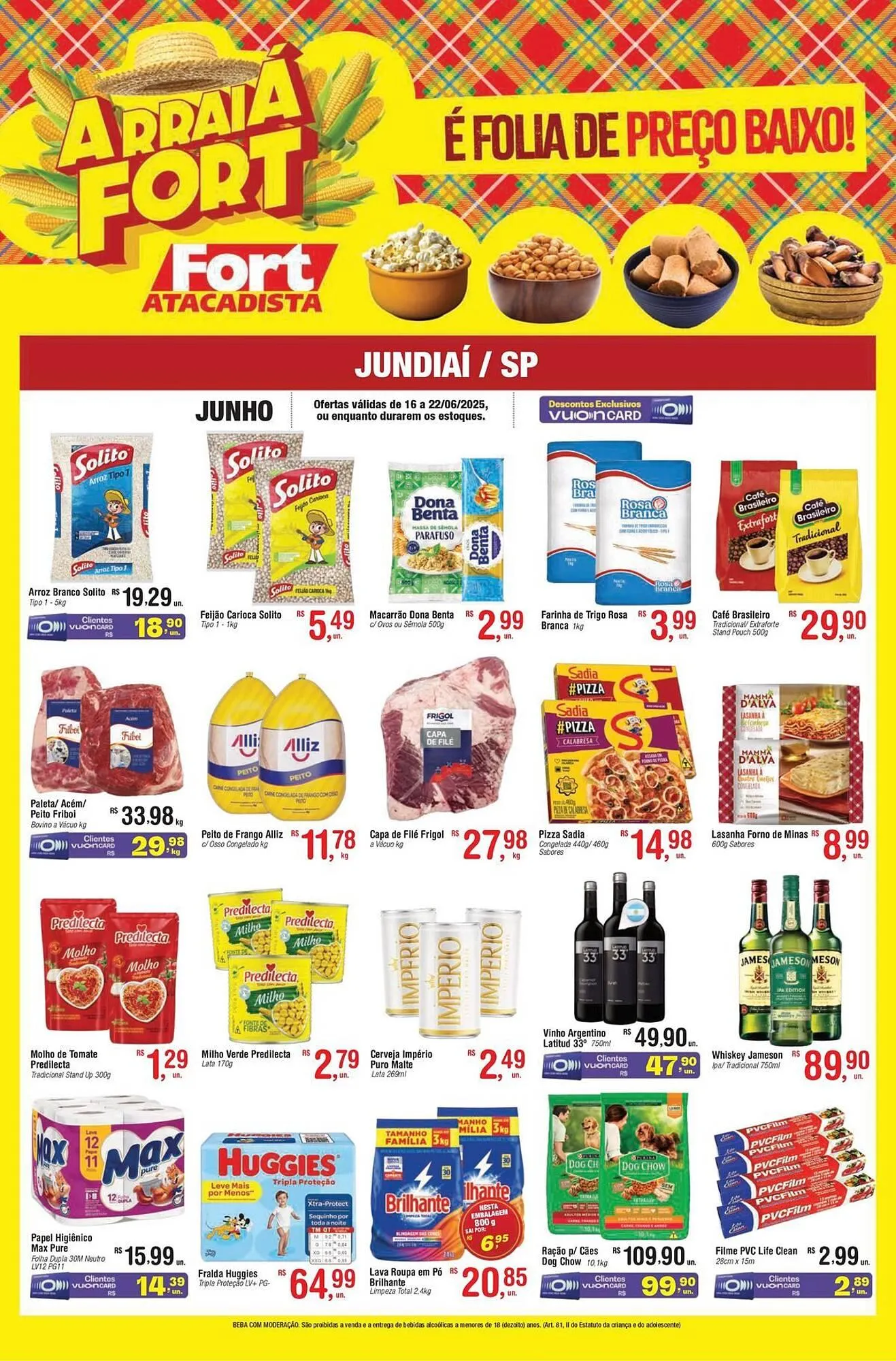 Encarte de Catálogo Fort Atacadista 16 de junho até 22 de junho 2025 - Pagina 1