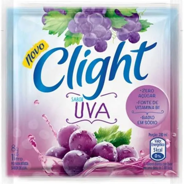 Suco Clight em Pó de Uva 8g 1 UN