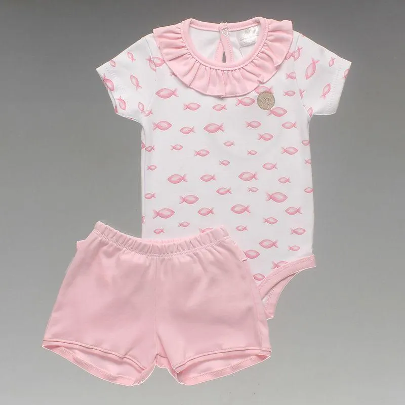 Conjunto Body Shorts Fio Egípcio - 73C04C