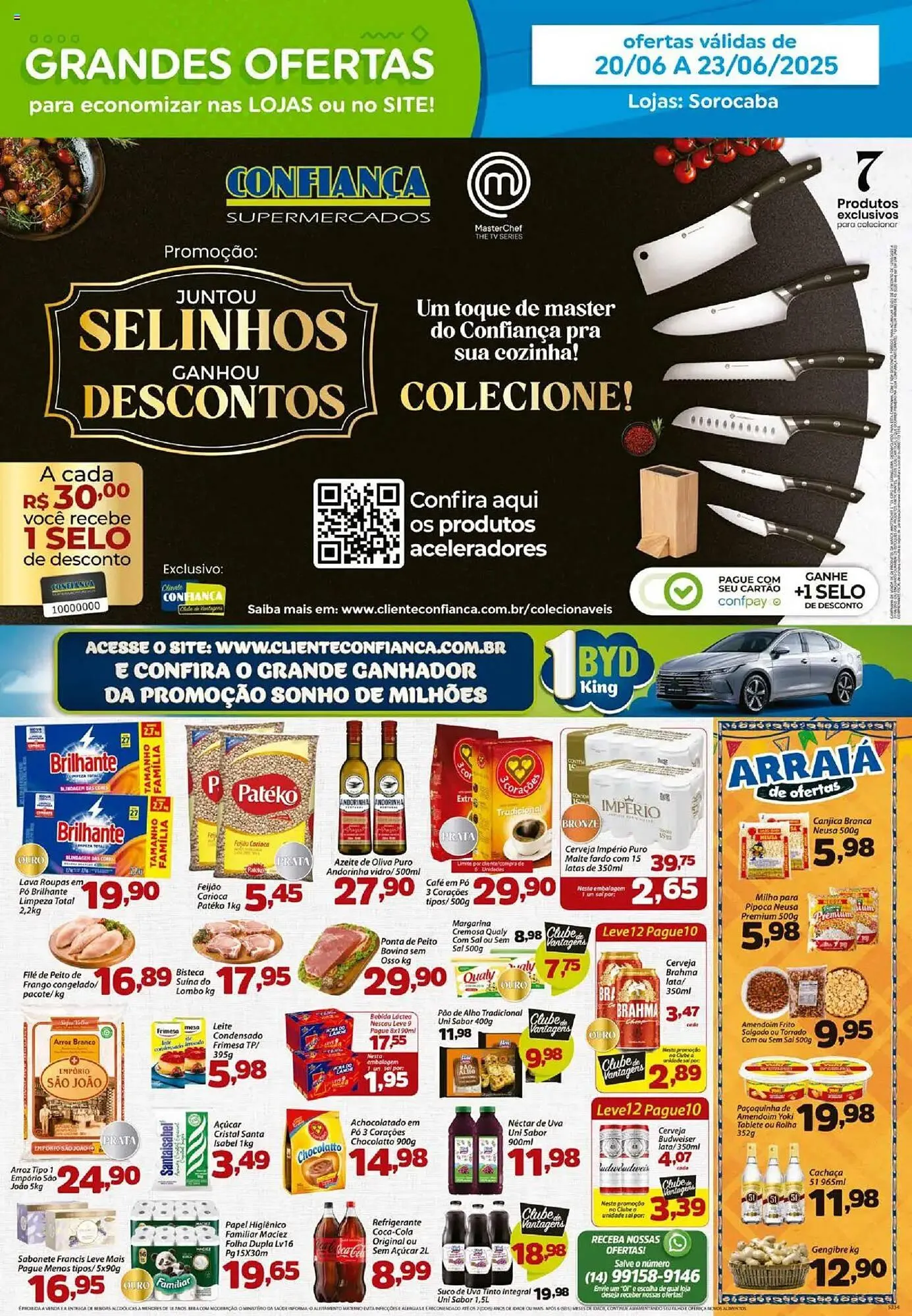 Encarte de Catálogo Confiança Supermercados 20 de junho até 24 de junho 2025 - Pagina 1