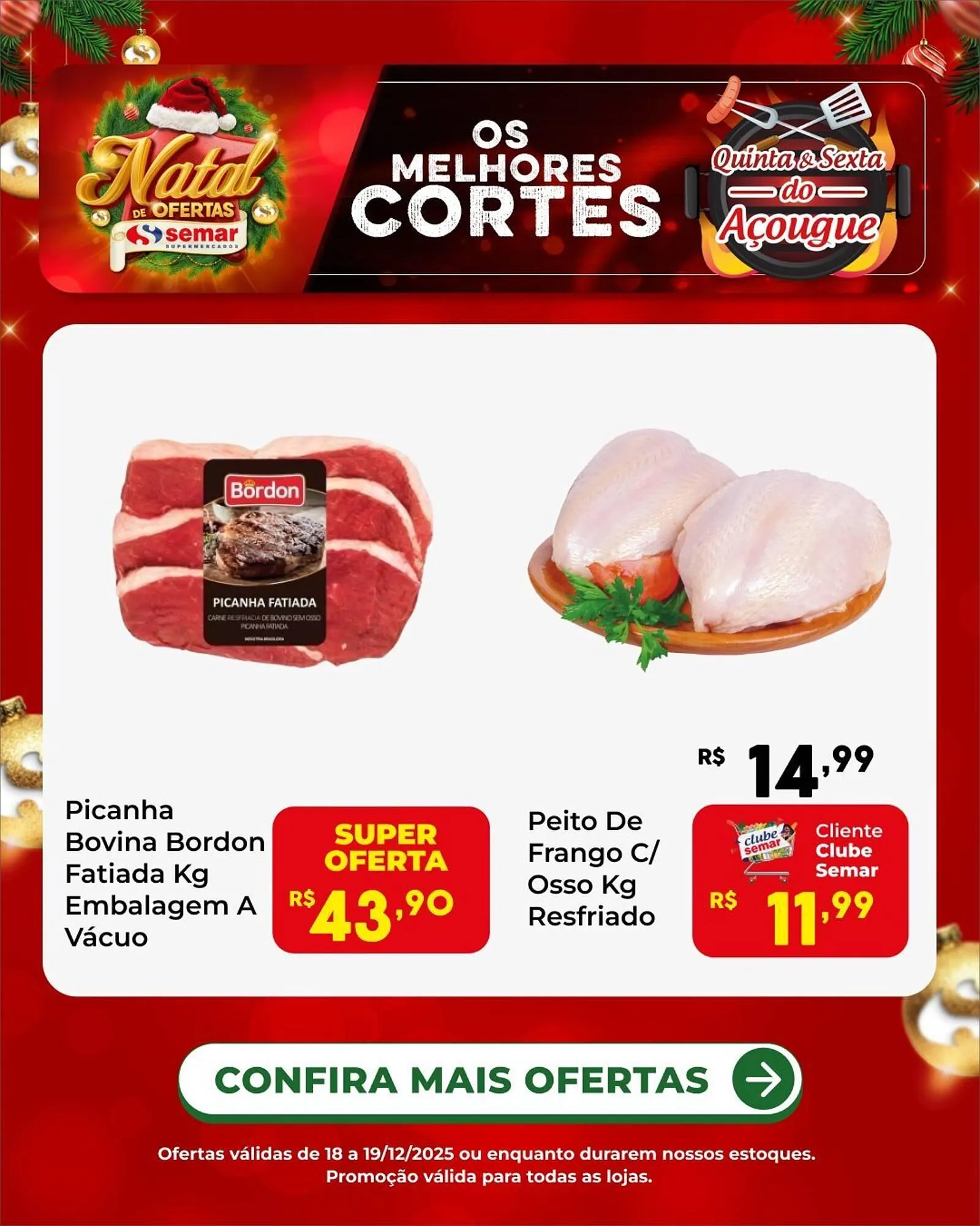 Encarte de Folheto Semar Supermercado 18 de dezembro até 19 de dezembro 2025 - Pagina 1