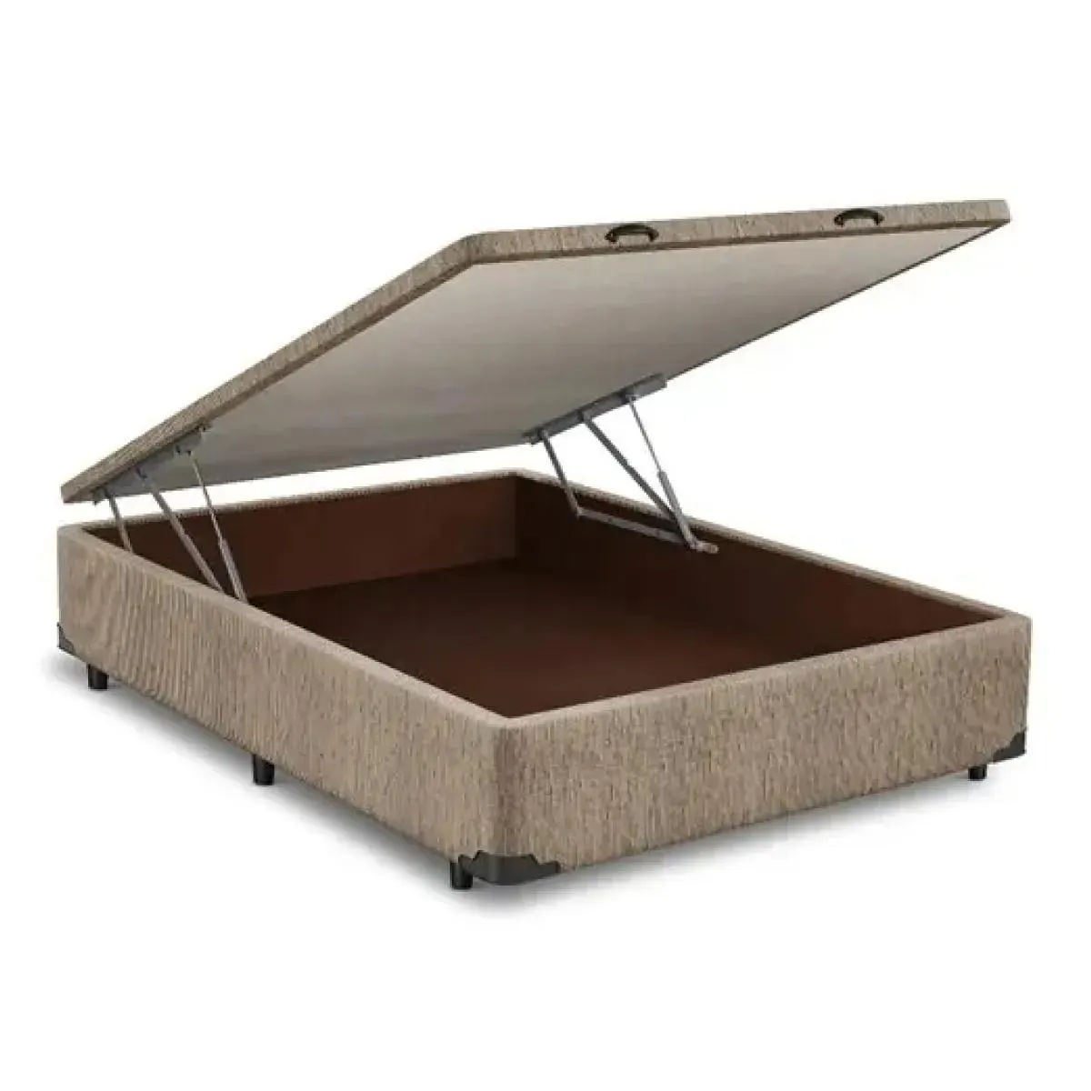 BASE CAMA BOX COM BAÚ ABERTURA FRONTAL KING HOTEL