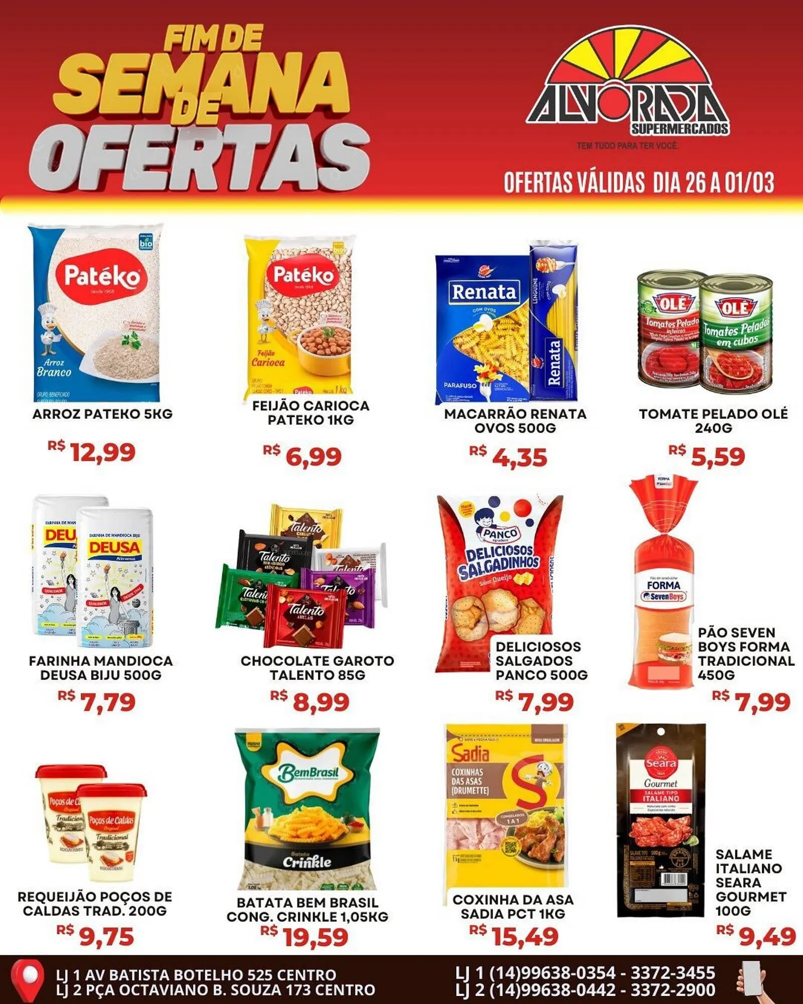 Encarte de Catálogo Alvorada Supermercados 26 de fevereiro até 1 de março 2026 - Pagina 1