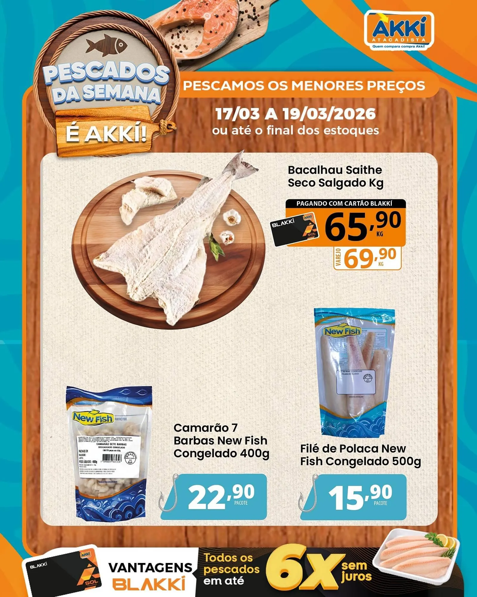 Encarte de Folheto Akki Atacadista 17 de março até 19 de março 2026 - Pagina 1