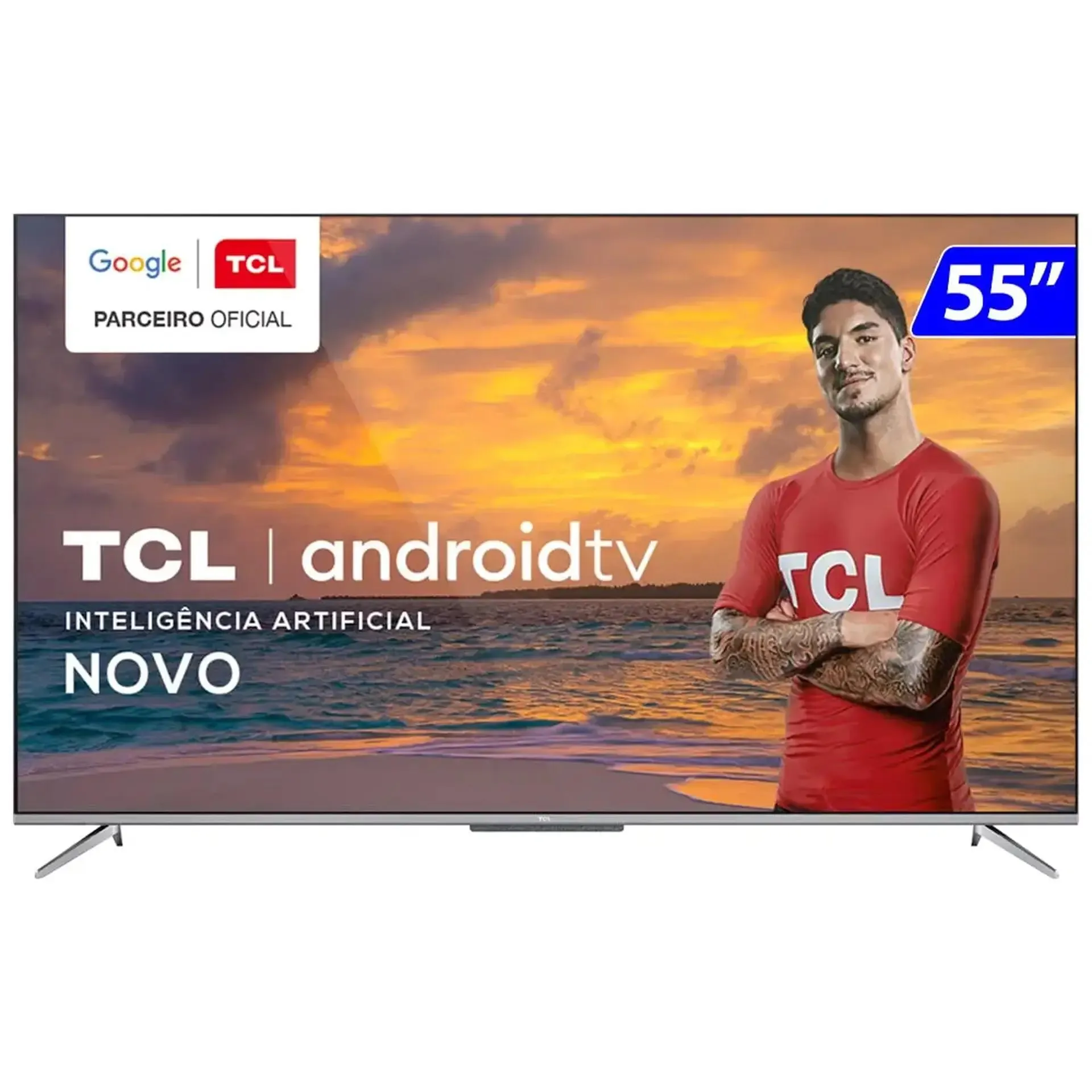 Smart TV TCL LED 55" 4K Wi-Fi Android Comando de Voz 55P715